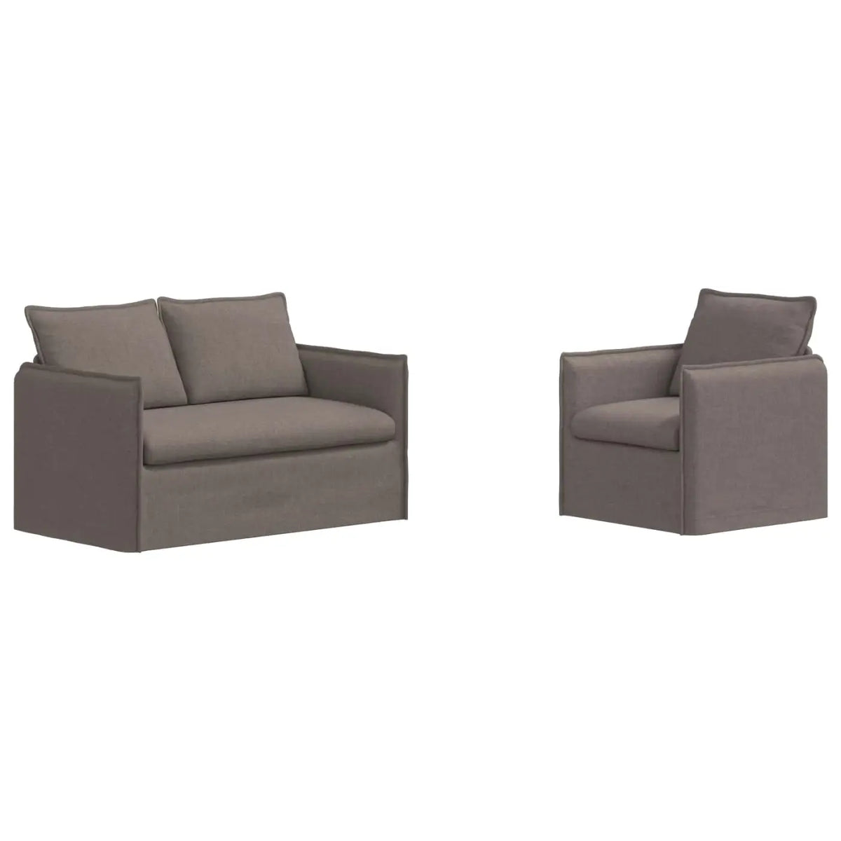 Ensemble de Canapés 2 pc Taupe Tissu - XIOS