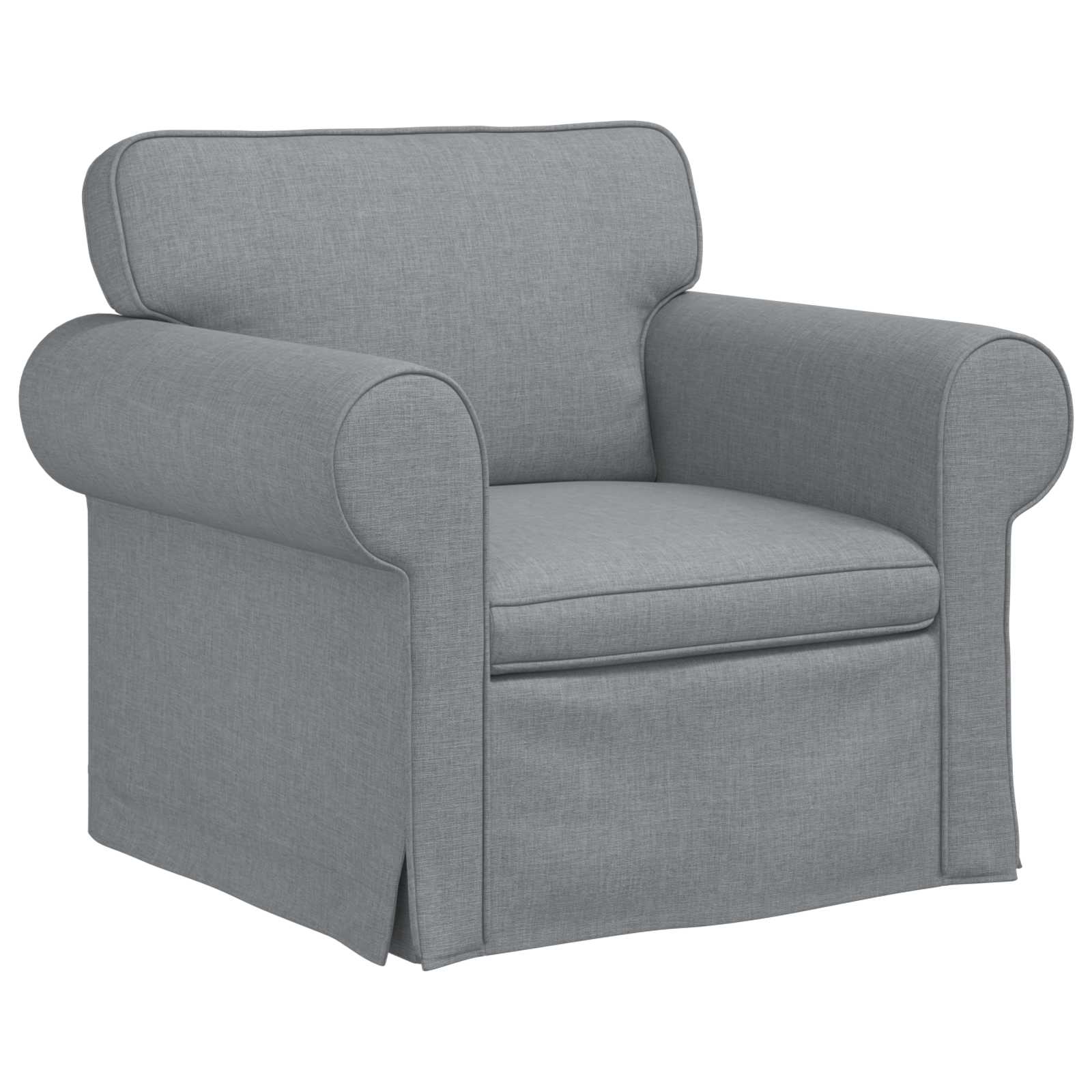 Canapé 140cm 2 pcs Gris clair Métал - XIOS