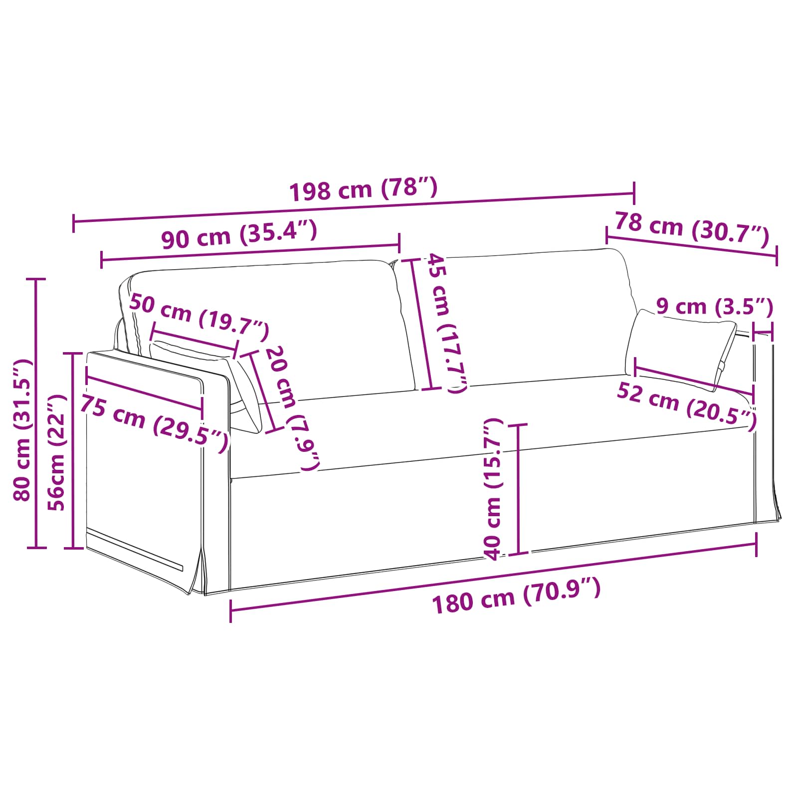 Ensemble de Canapés 2 pcs Crème 158 x 78 x 80 cm tissu - XIOS