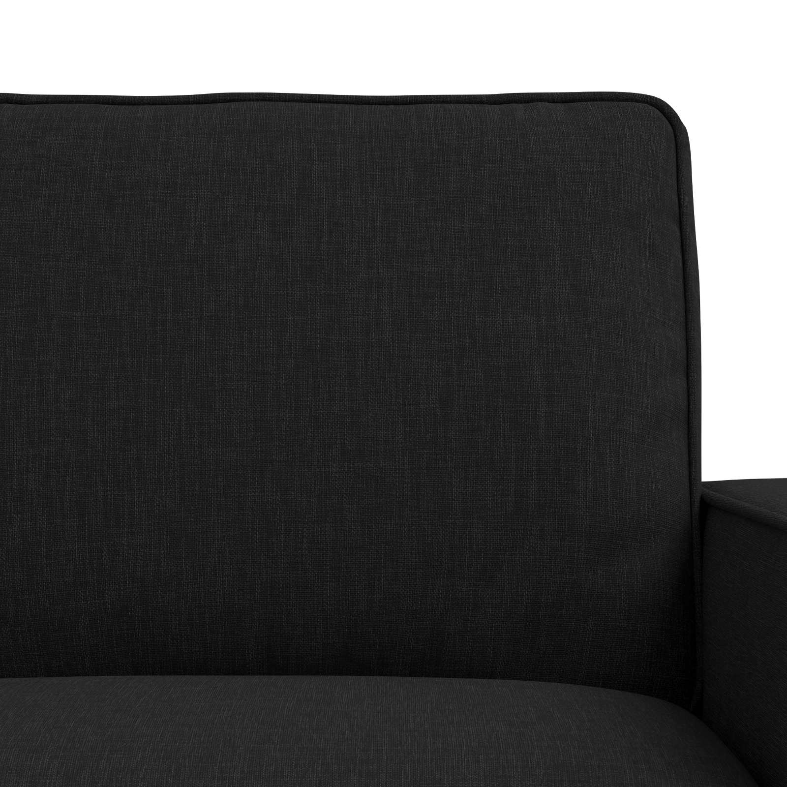 Canapé 140cm 2 pcs Noir Métал - XIOS