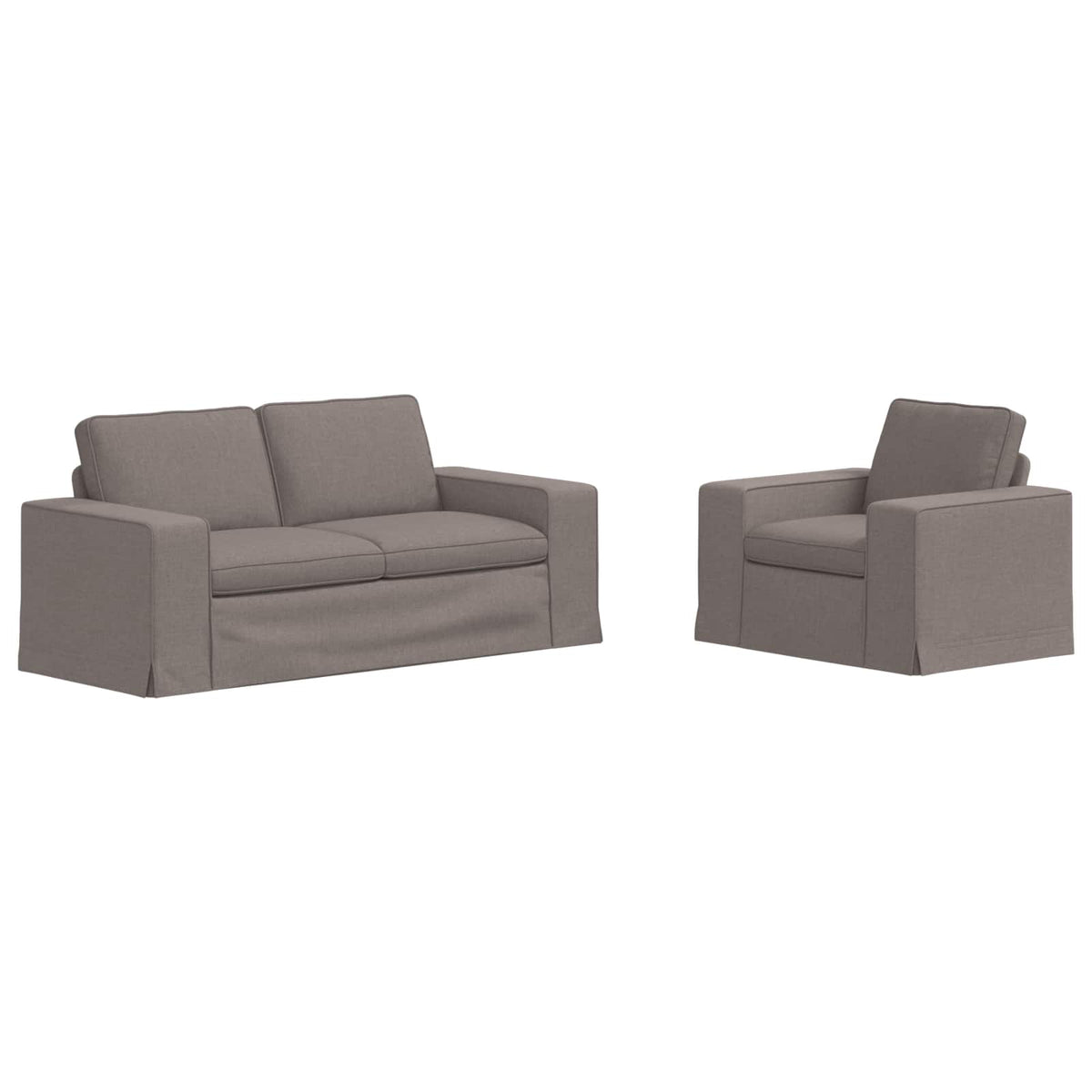 Ensemble de Canapés 2 pc Taupe tissu