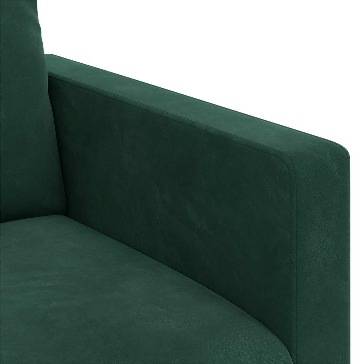 Ensemble de Canapés 2 pc Vert foncé Velours