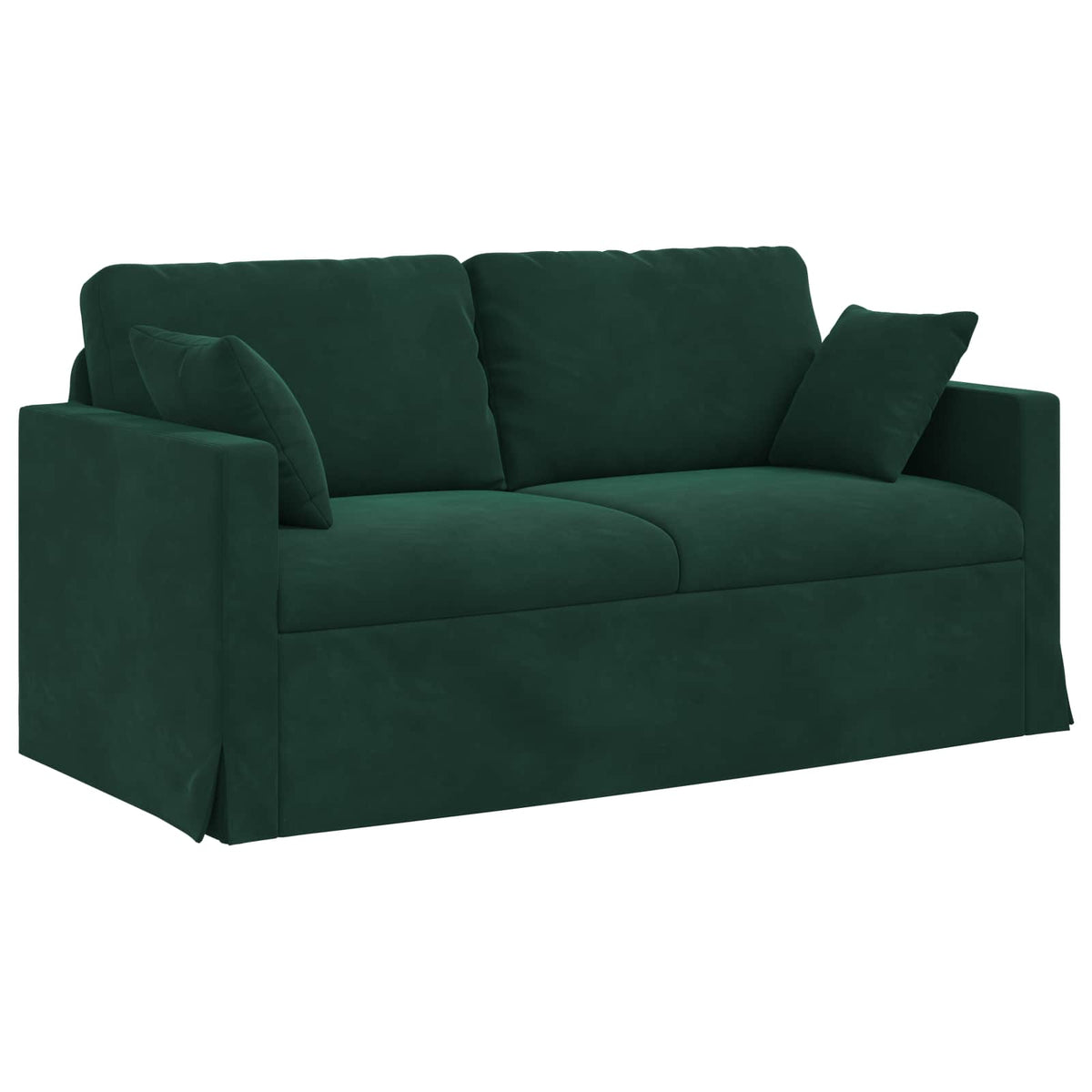 Ensemble de Canapés 2 pc Vert foncé Velours