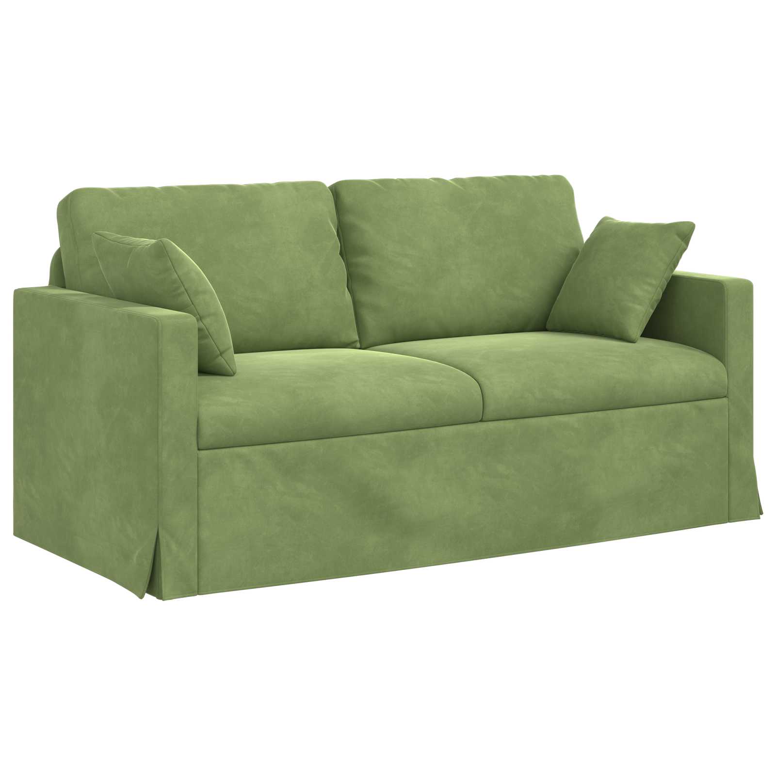 Ensemble de Canapés 2 pcs Vert clair 158 x 78 x 80 cm Velours - XIOS