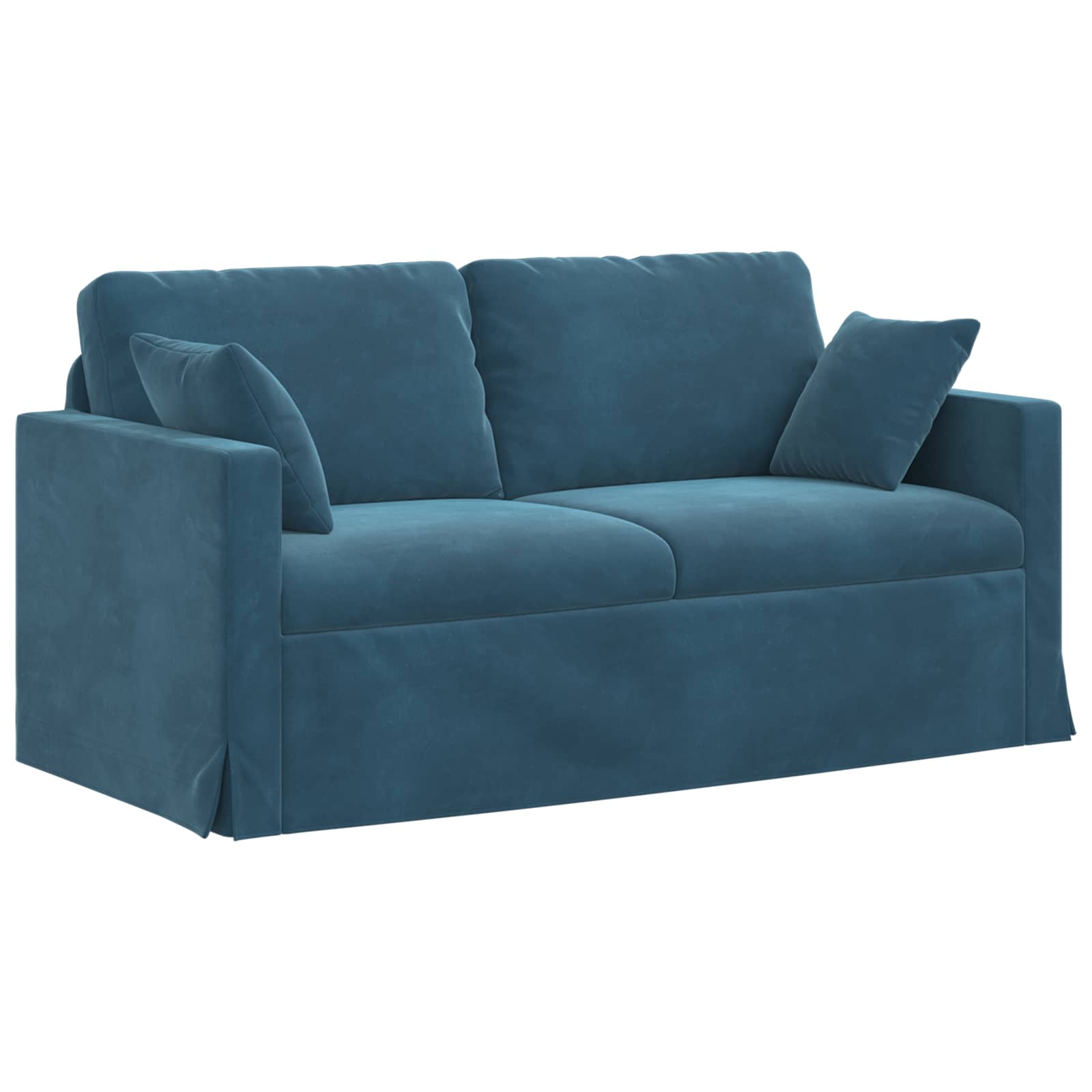 Ensemble de Canapés 2 pcs Bleu 158 x 78 x 80 cm Velours - XIOS
