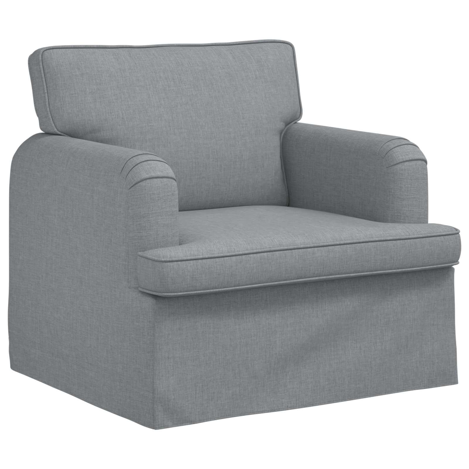 Canapé 140cm 2 pcs Gris clair Métал - XIOS