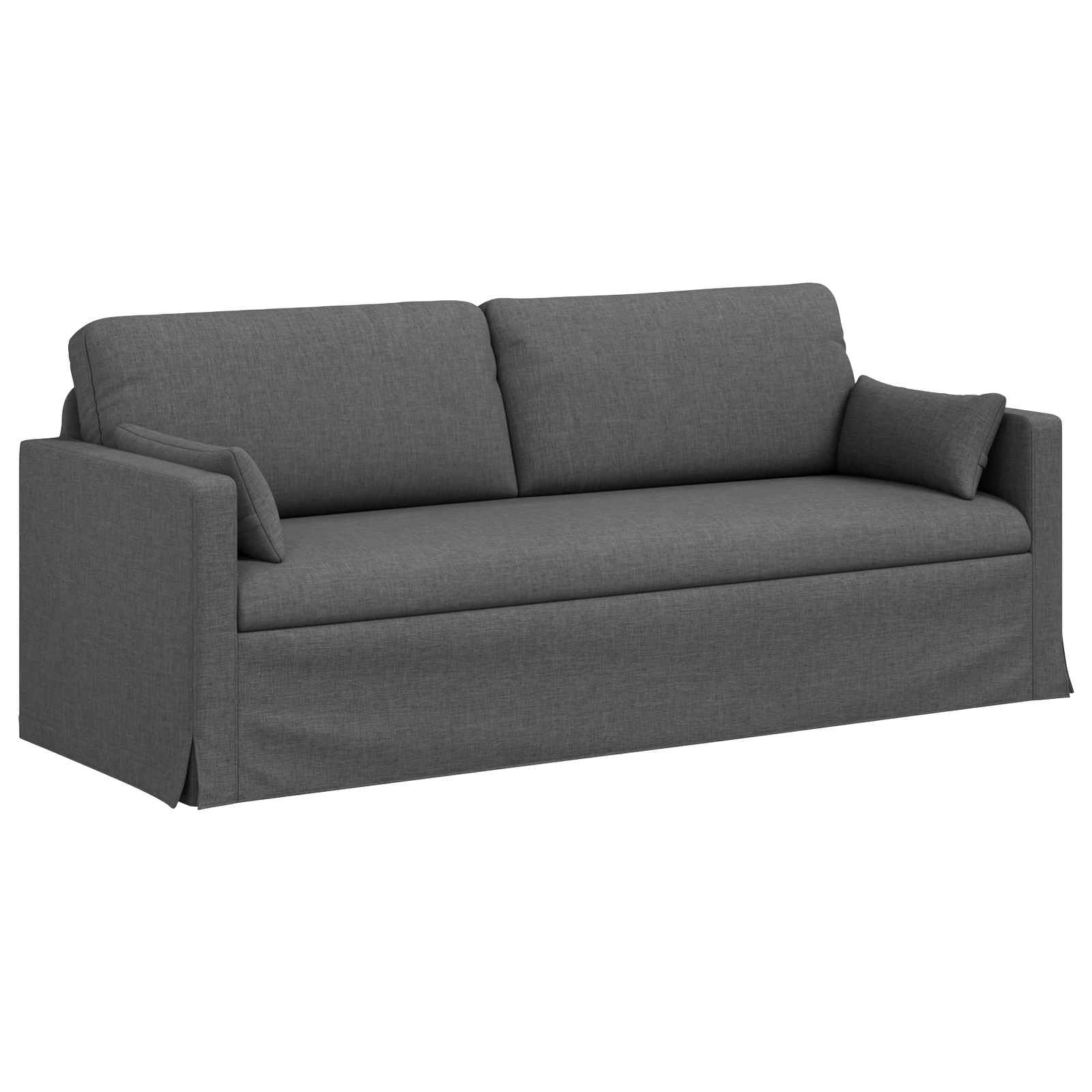 Ensemble de Canapés 2 pcs Gris foncé 198 x 78 x 80 cm tissu - XIOS