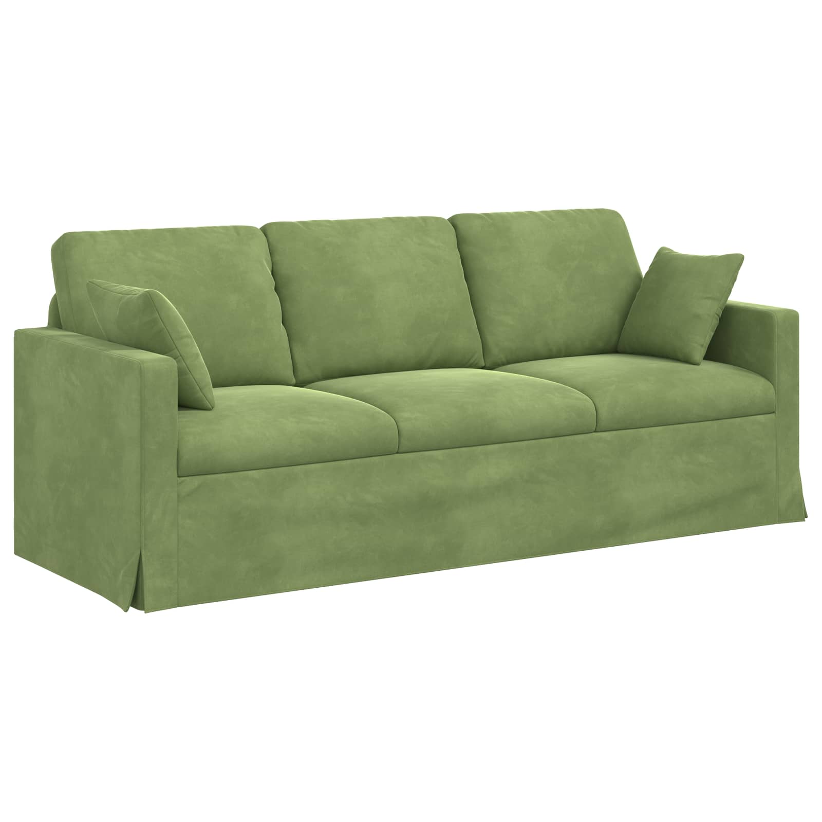 Ensemble de Canapés 2 pcs Vert clair 198 x 78 x 80 cm Velours - XIOS