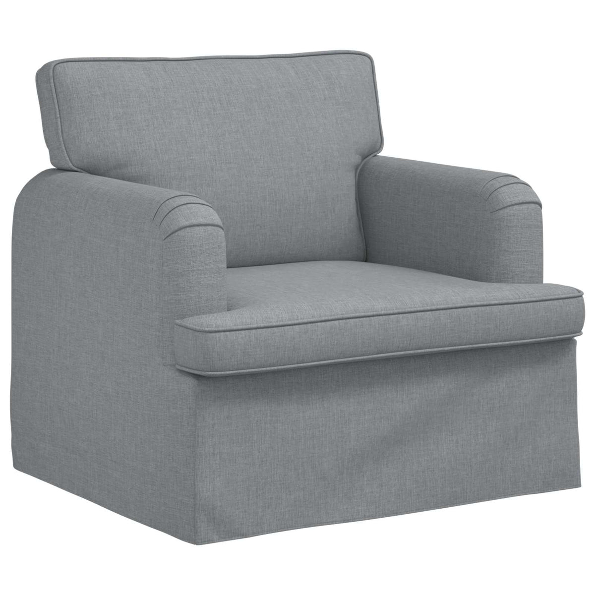 Ensemble de Canapés 2 pc Gris clair tissu