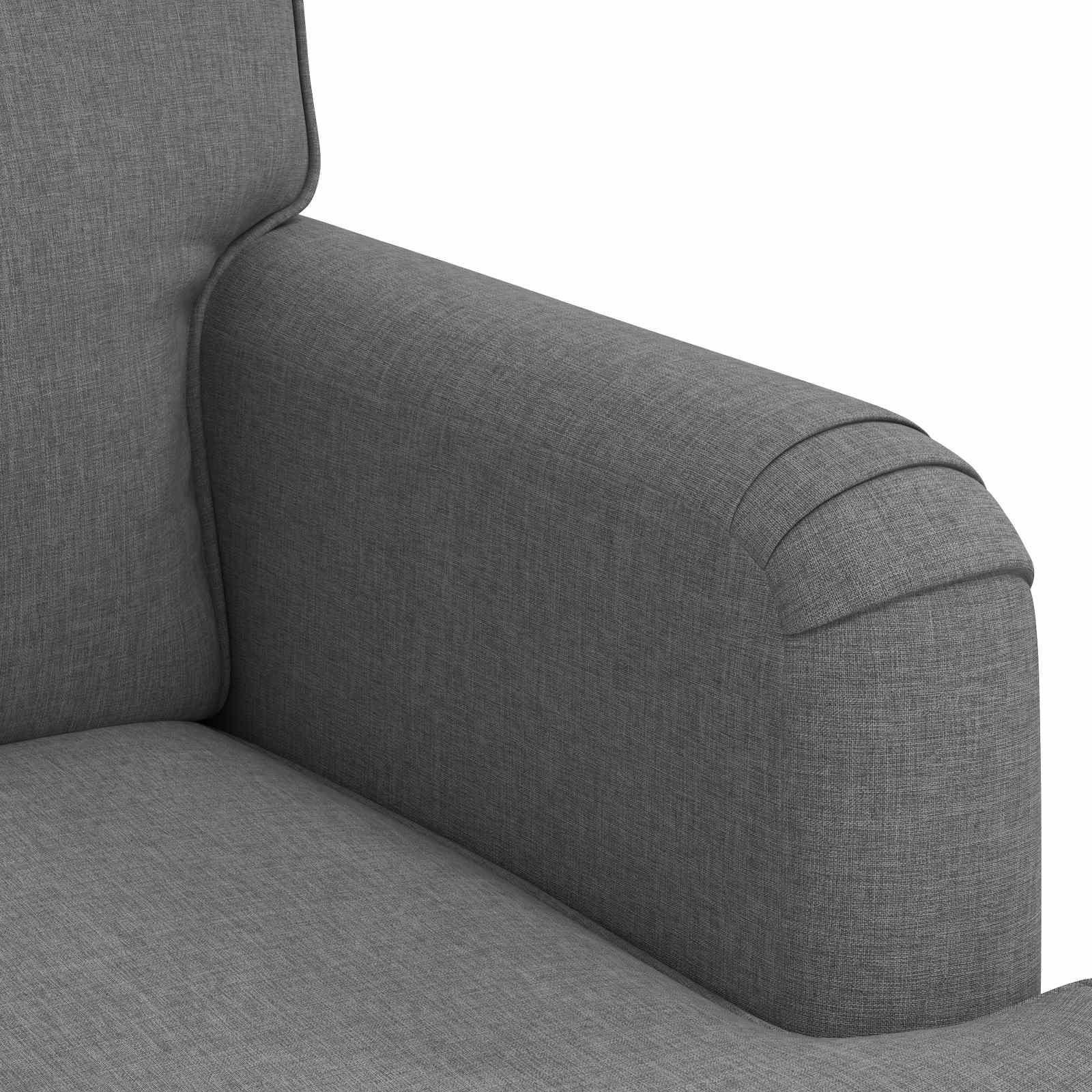 Canapé 180cm 2 pcs Gris foncé Métал - XIOS