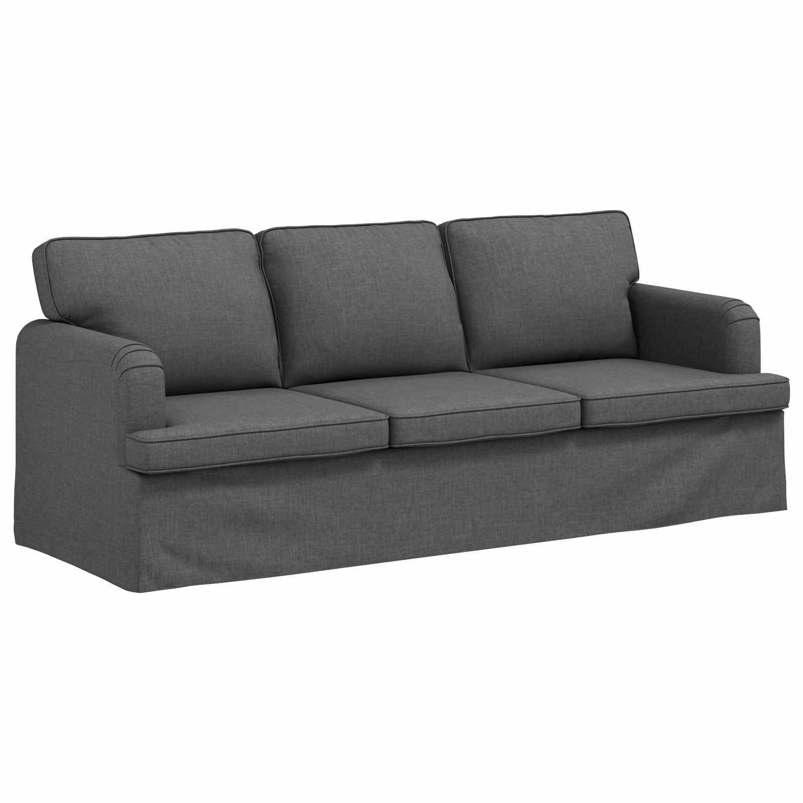 Canapé 180cm 2 pcs Gris foncé Métал - XIOS