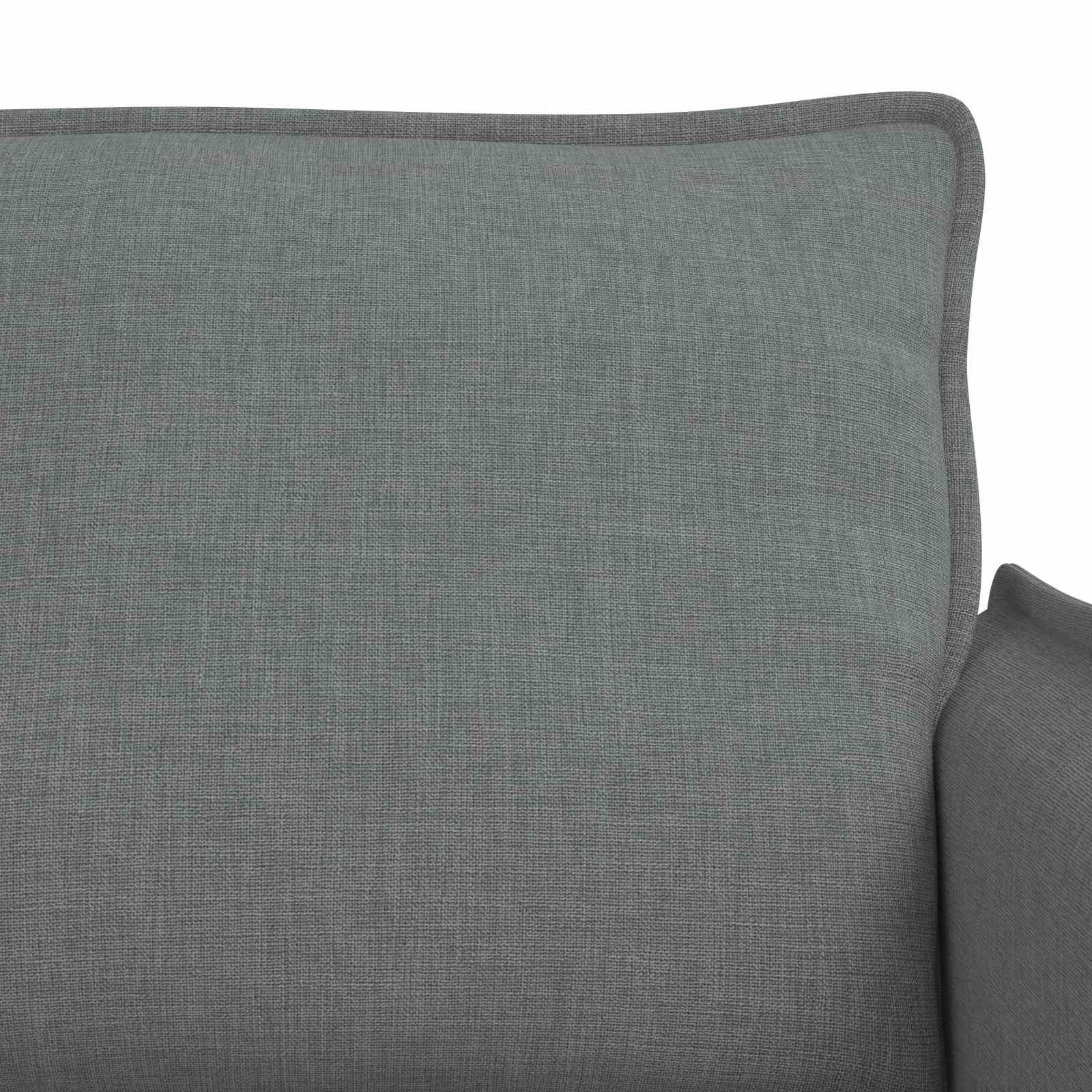 Ensemble de Canapés 2 pc Gris foncé Tissu