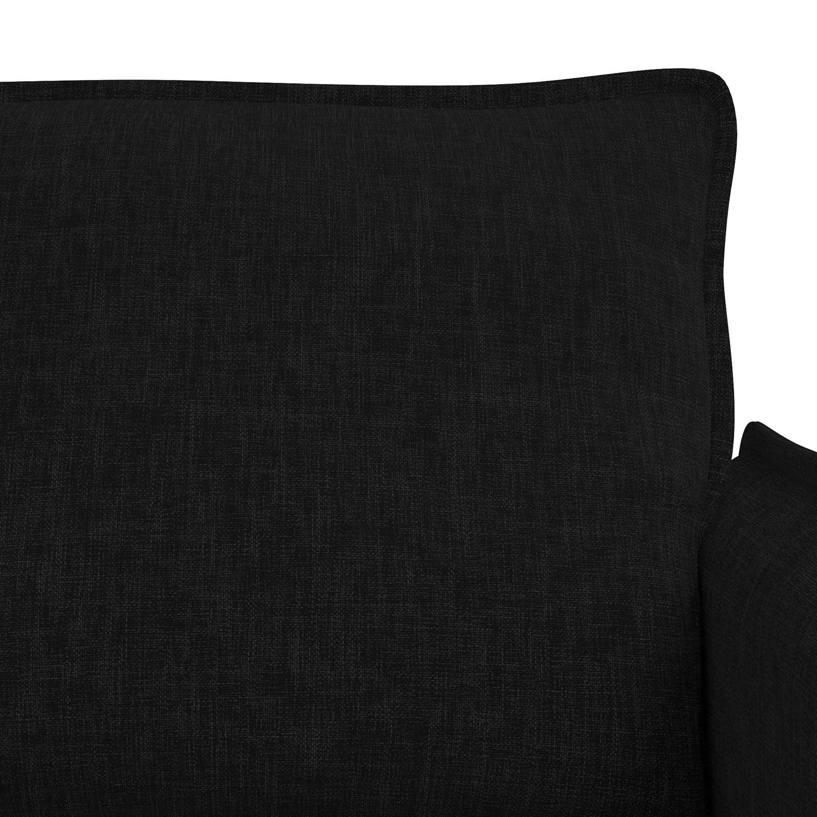 Canapé 180cm 2 pcs Noir Métал - XIOS