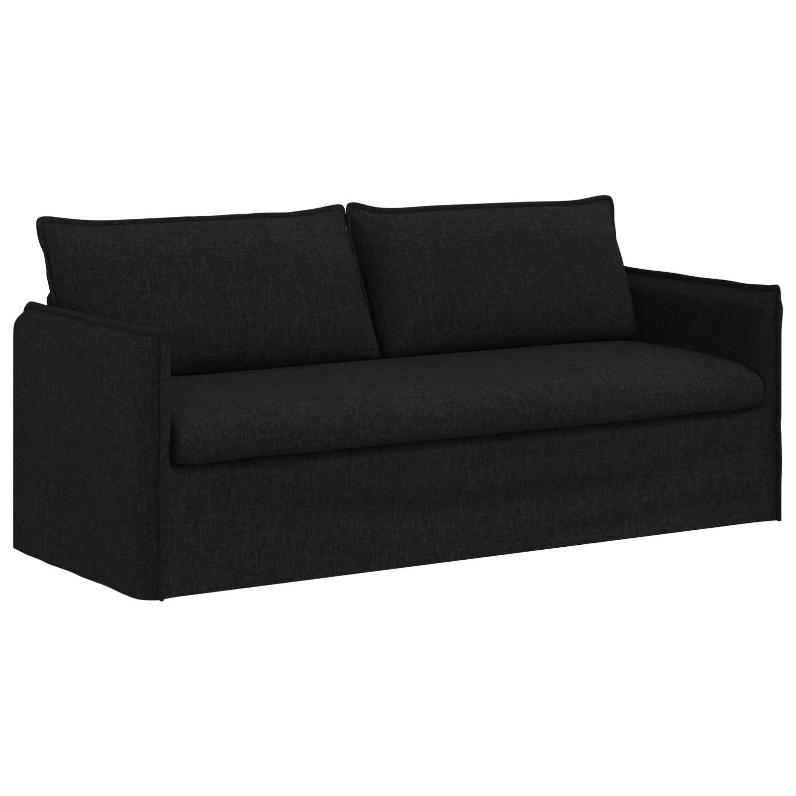 Canapé 180cm 2 pcs Noir Métал - XIOS