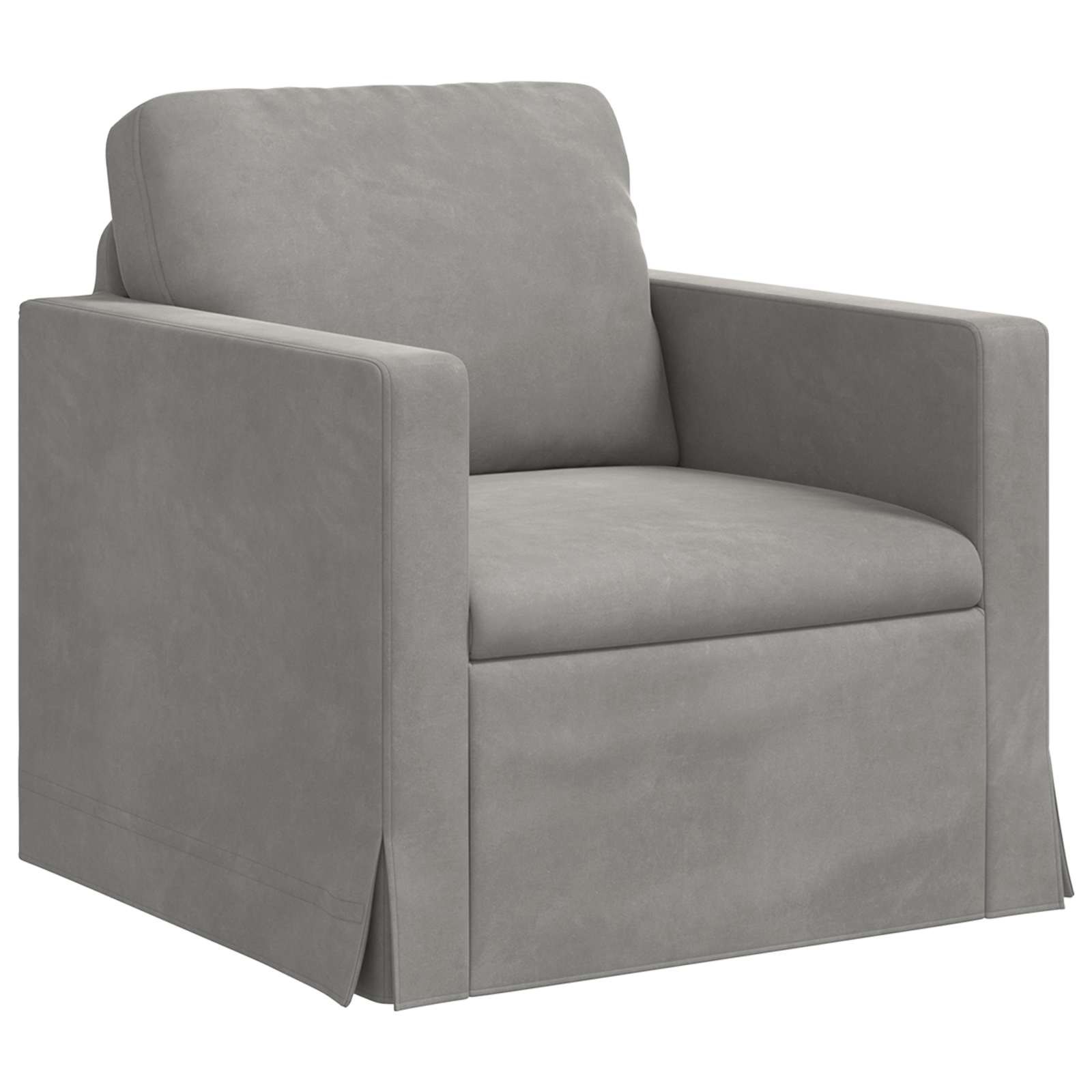 Ensemble de Canapés 2 pcs Gris clair 228 x 78 x 80 cm Velours - XIOS