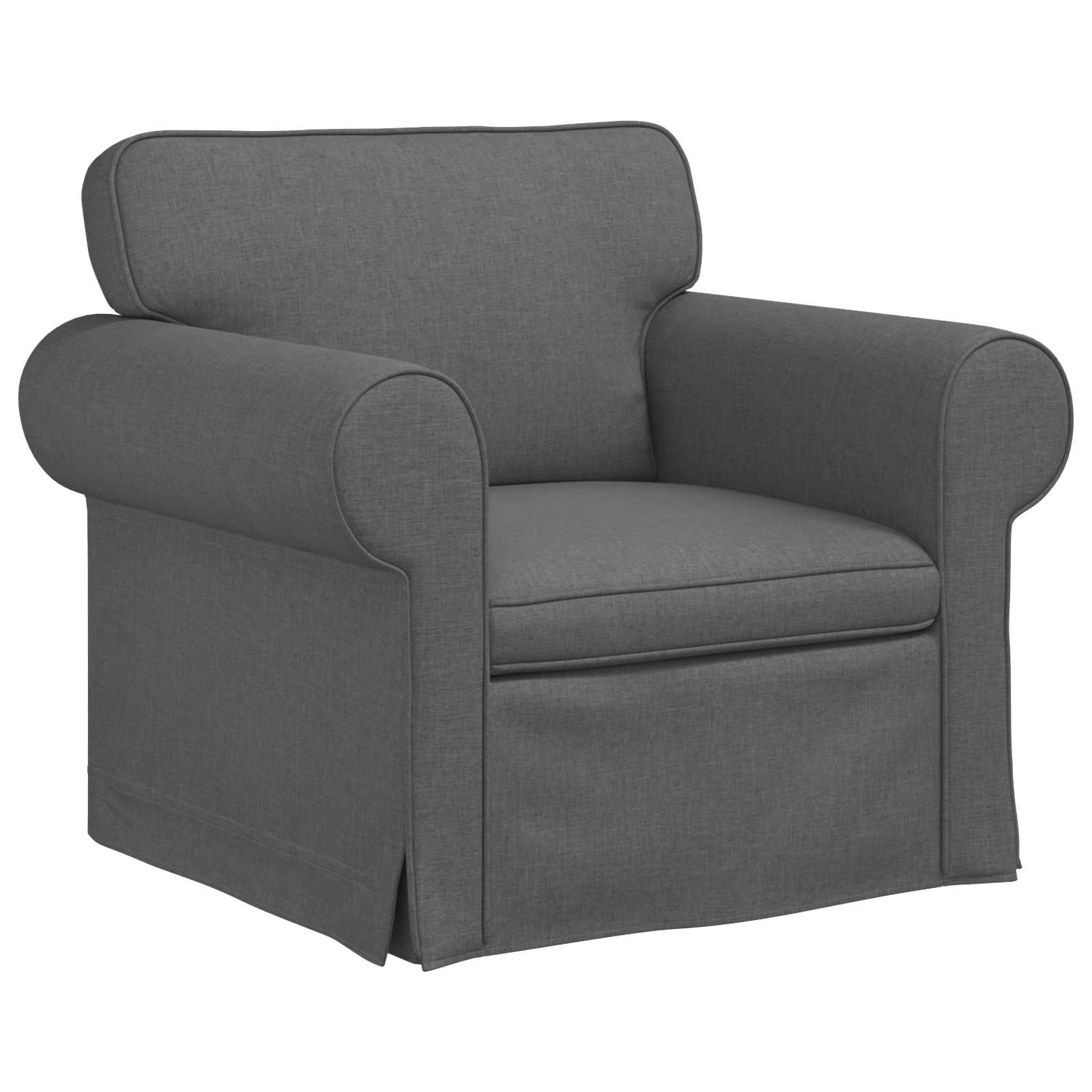 Canapé Gris foncé 95 x 82 x 80 cm tissu - XIOS