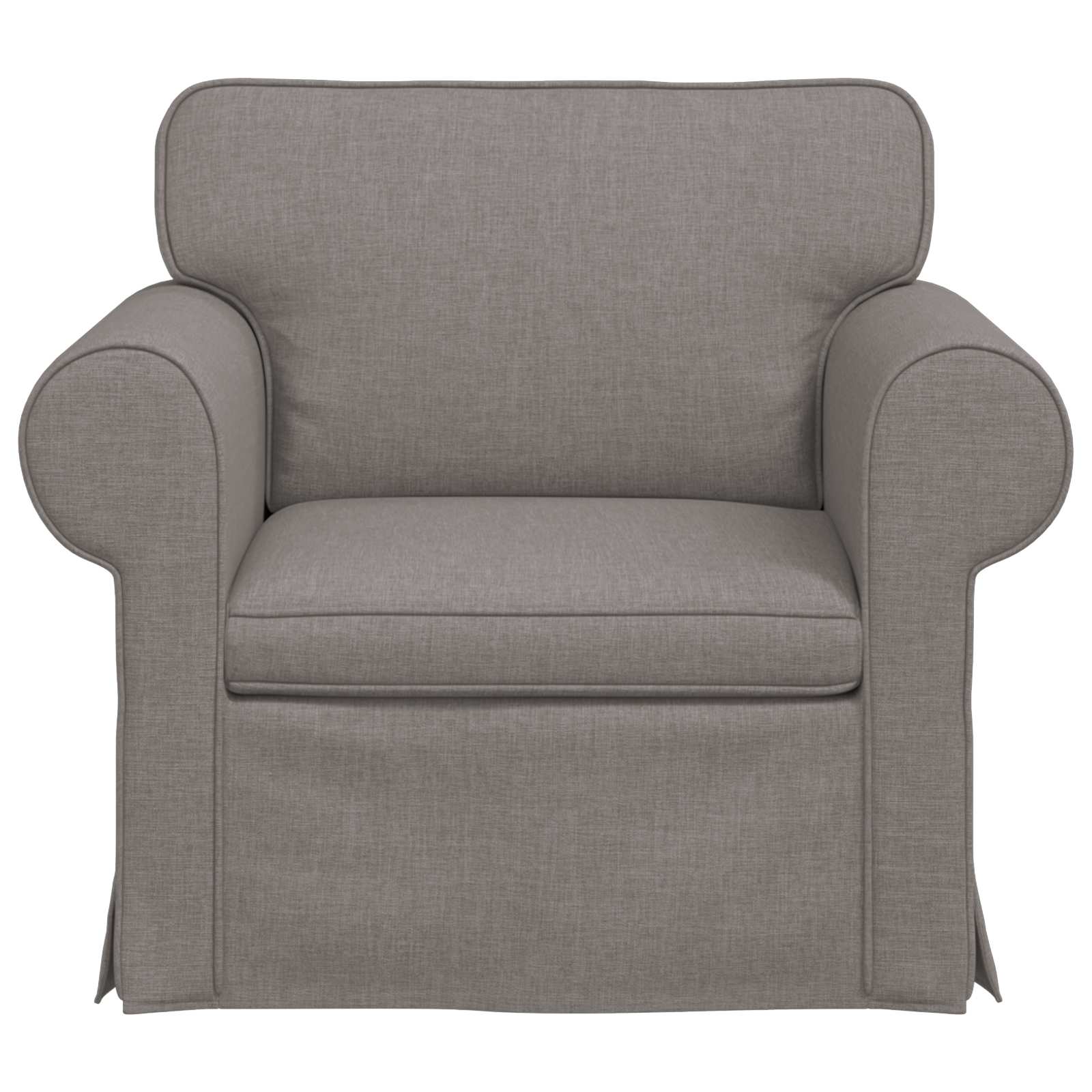Canapé Taupe 95 x 82 x 80 cm tissu - XIOS