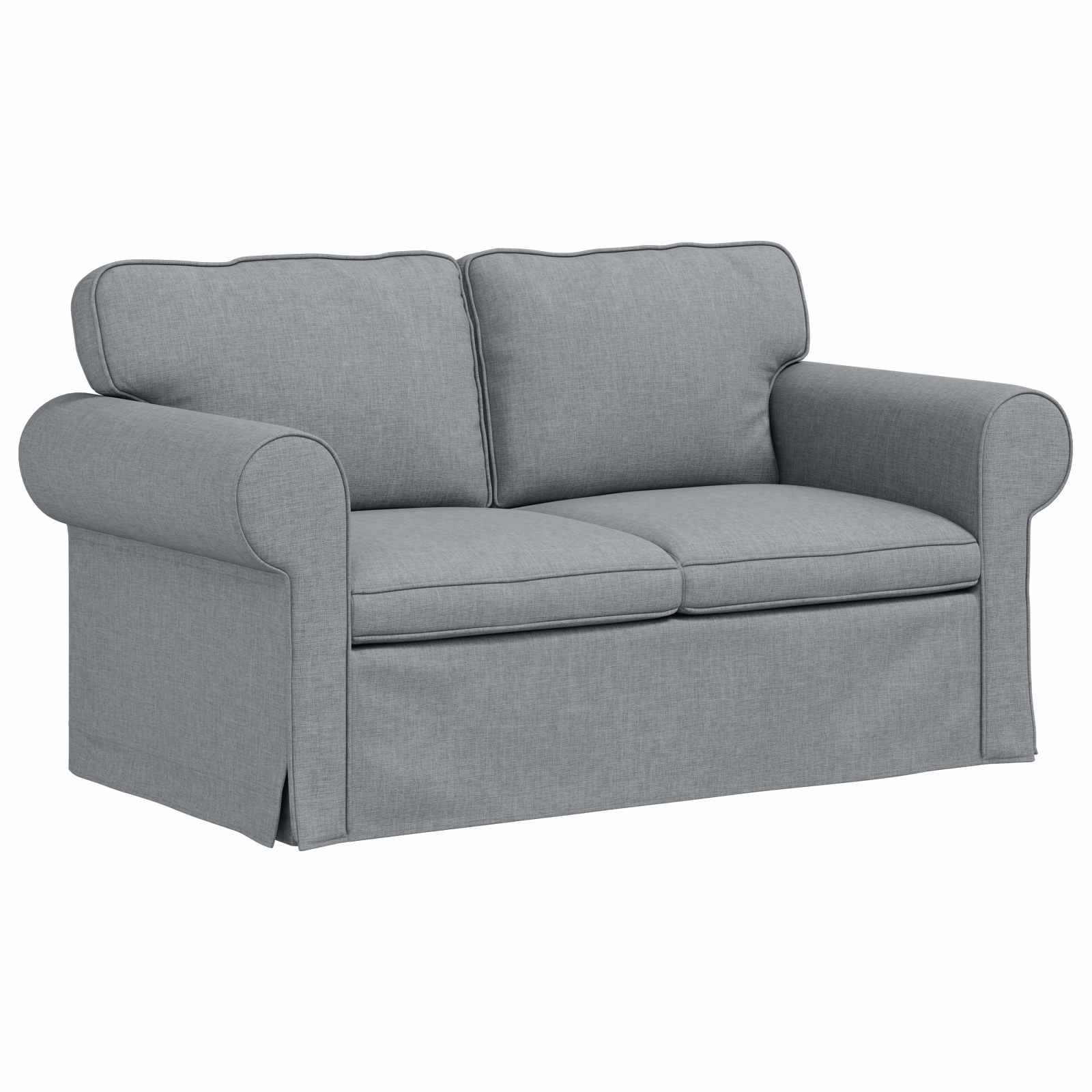 Canapé Gris clair 155 x 82 x 80 cm tissu - XIOS
