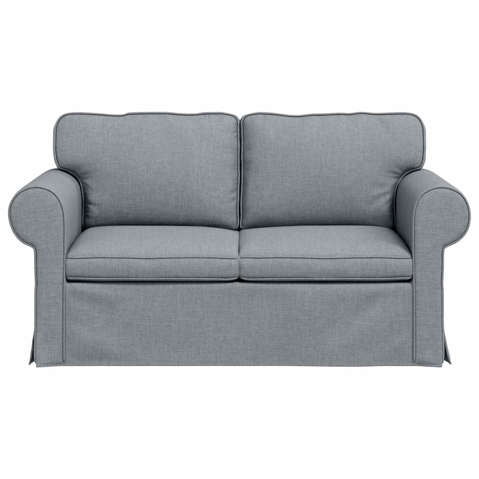 Canapé Gris clair 155 x 82 x 80 cm tissu - XIOS