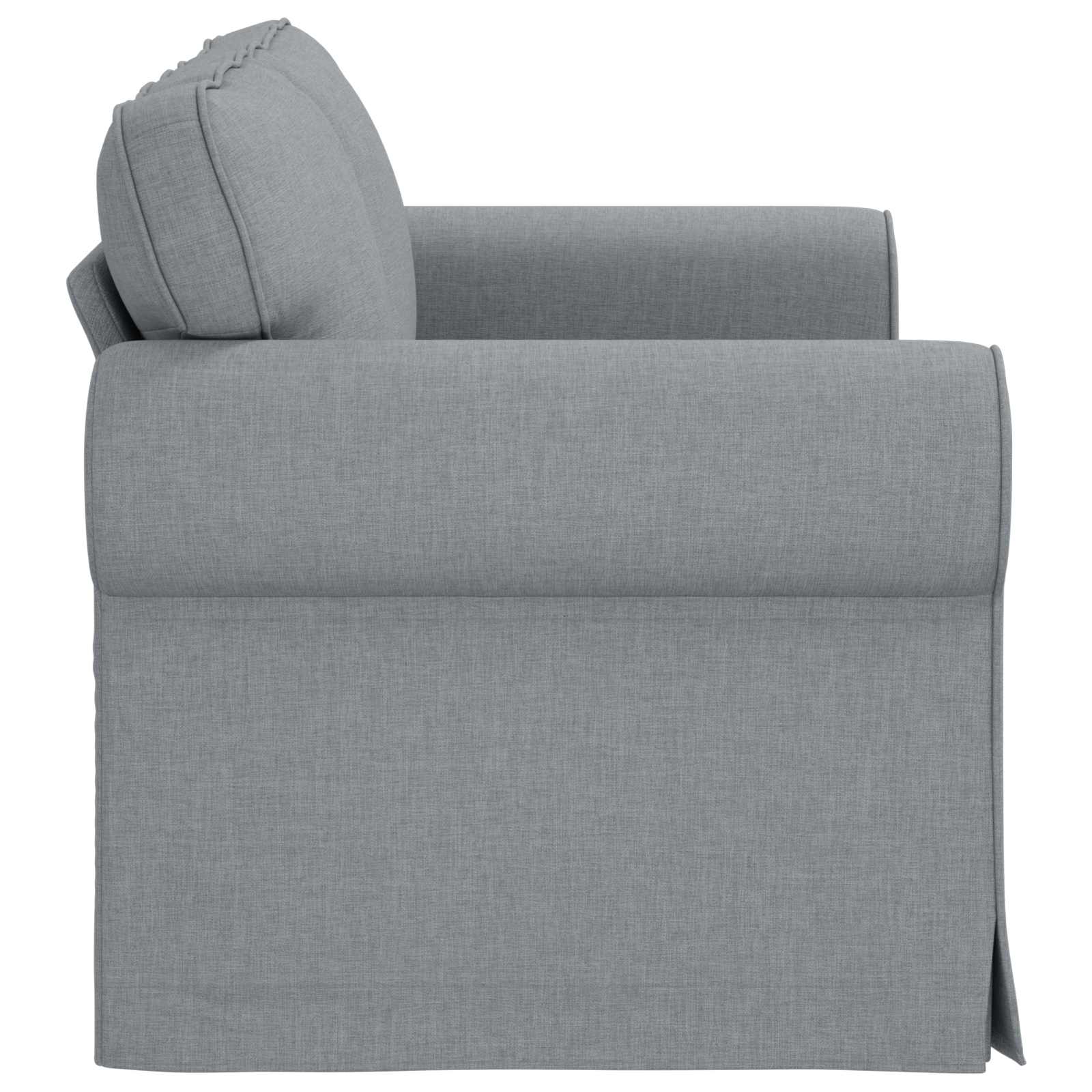 Canapé Gris clair 155 x 82 x 80 cm tissu - XIOS