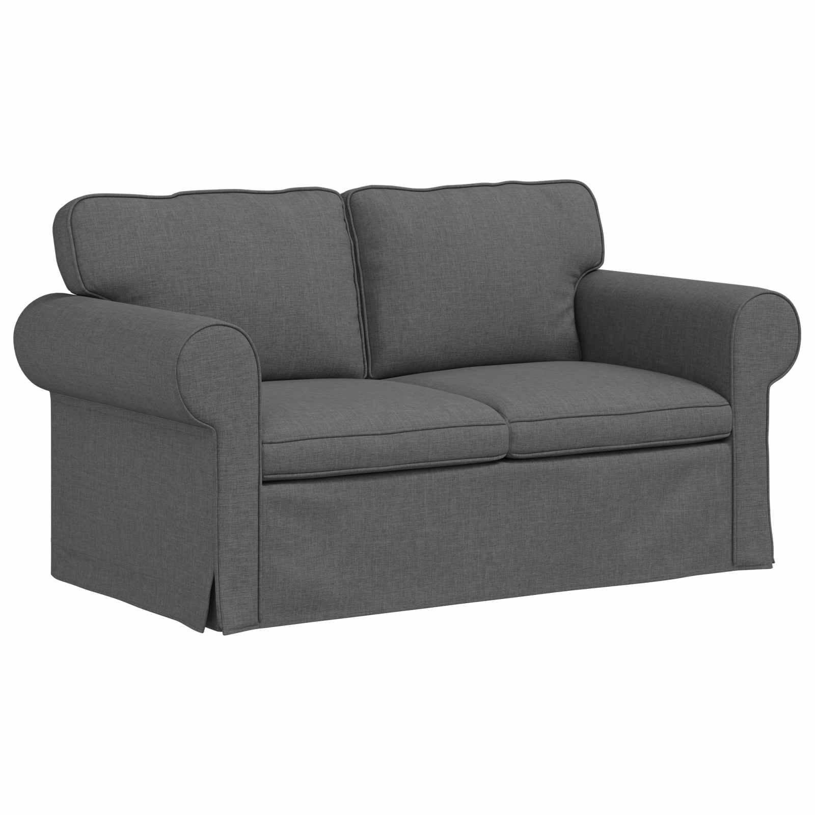 Canapé Gris foncé 155 x 82 x 80 cm tissu - XIOS