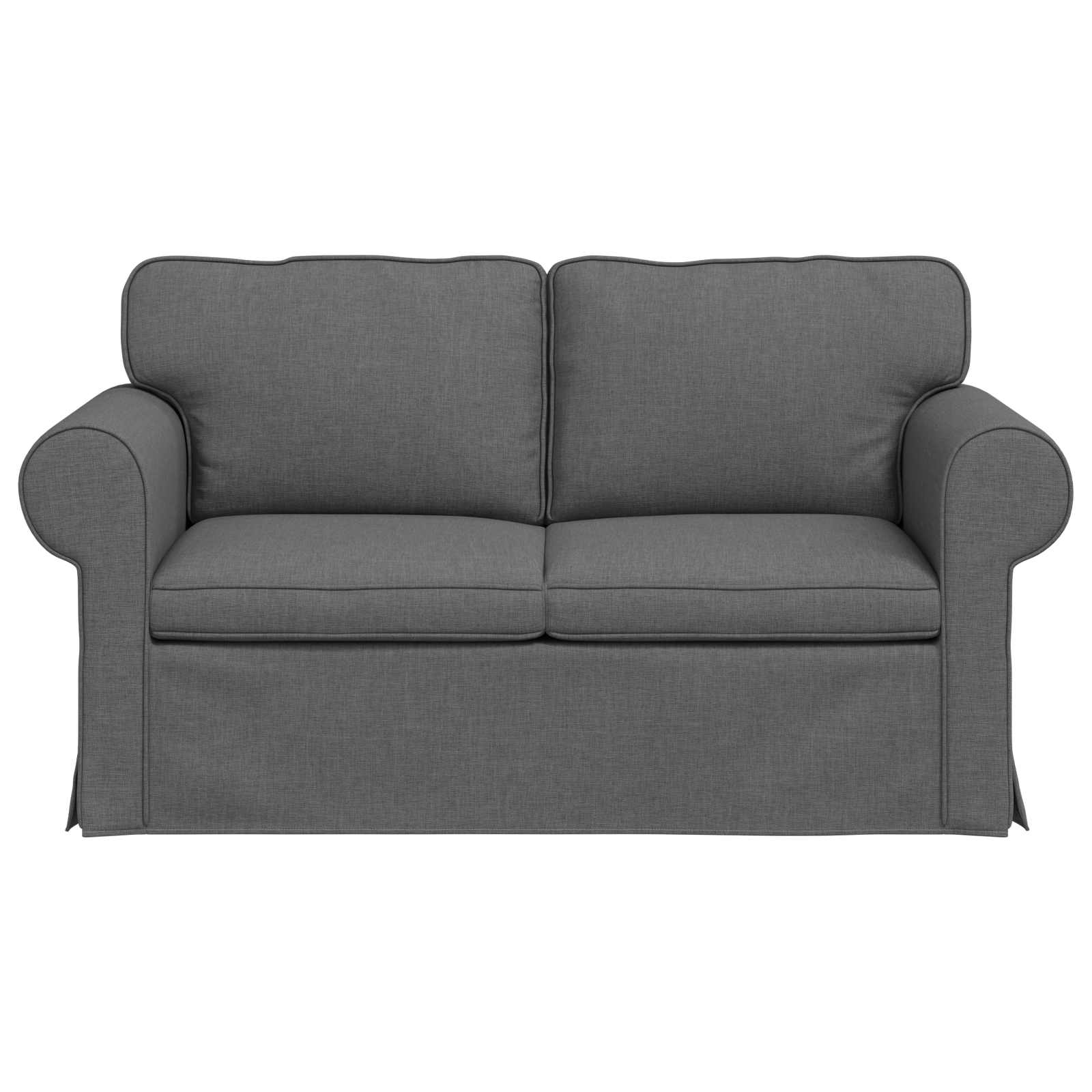 Canapé Gris foncé 155 x 82 x 80 cm tissu - XIOS