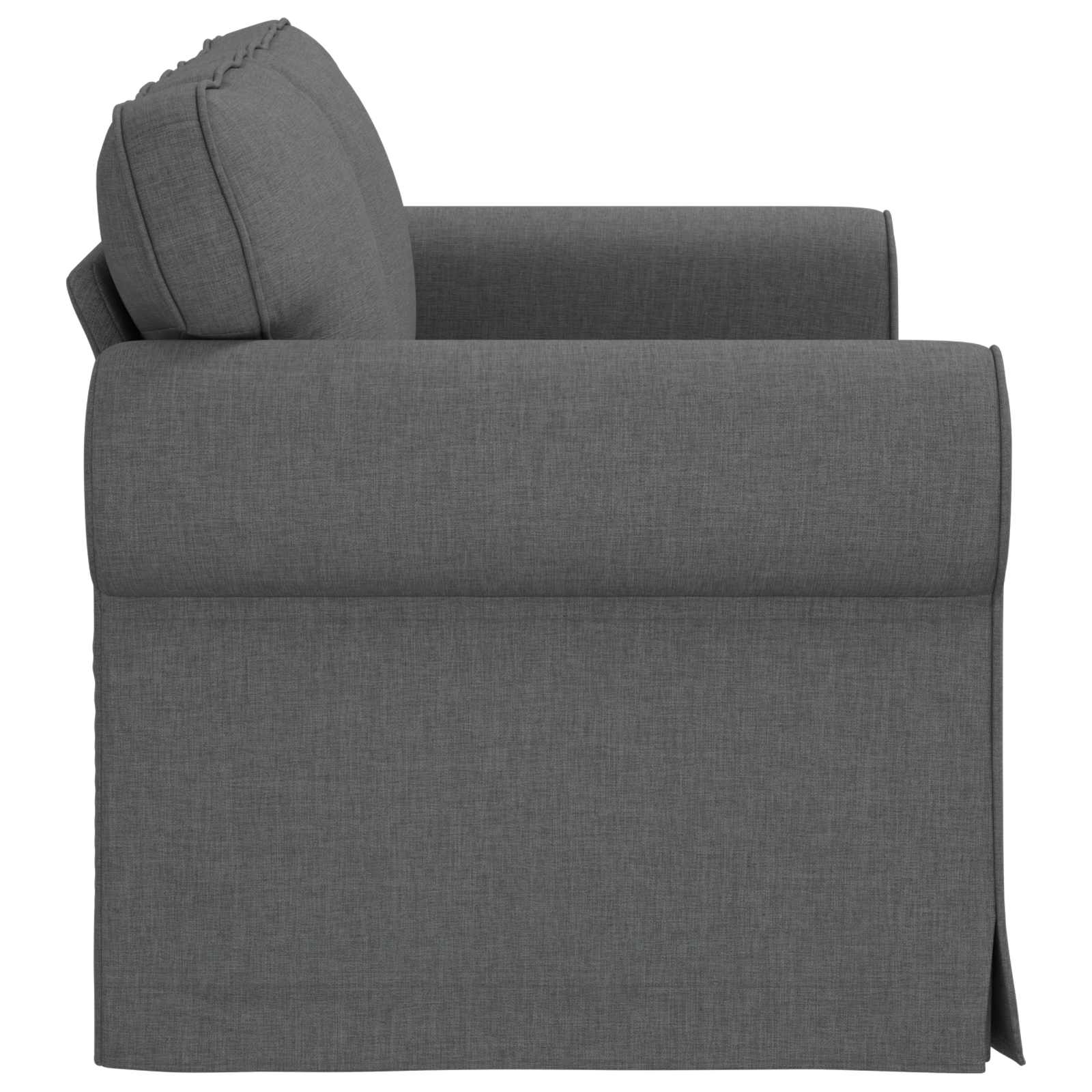 Canapé Gris foncé 155 x 82 x 80 cm tissu - XIOS