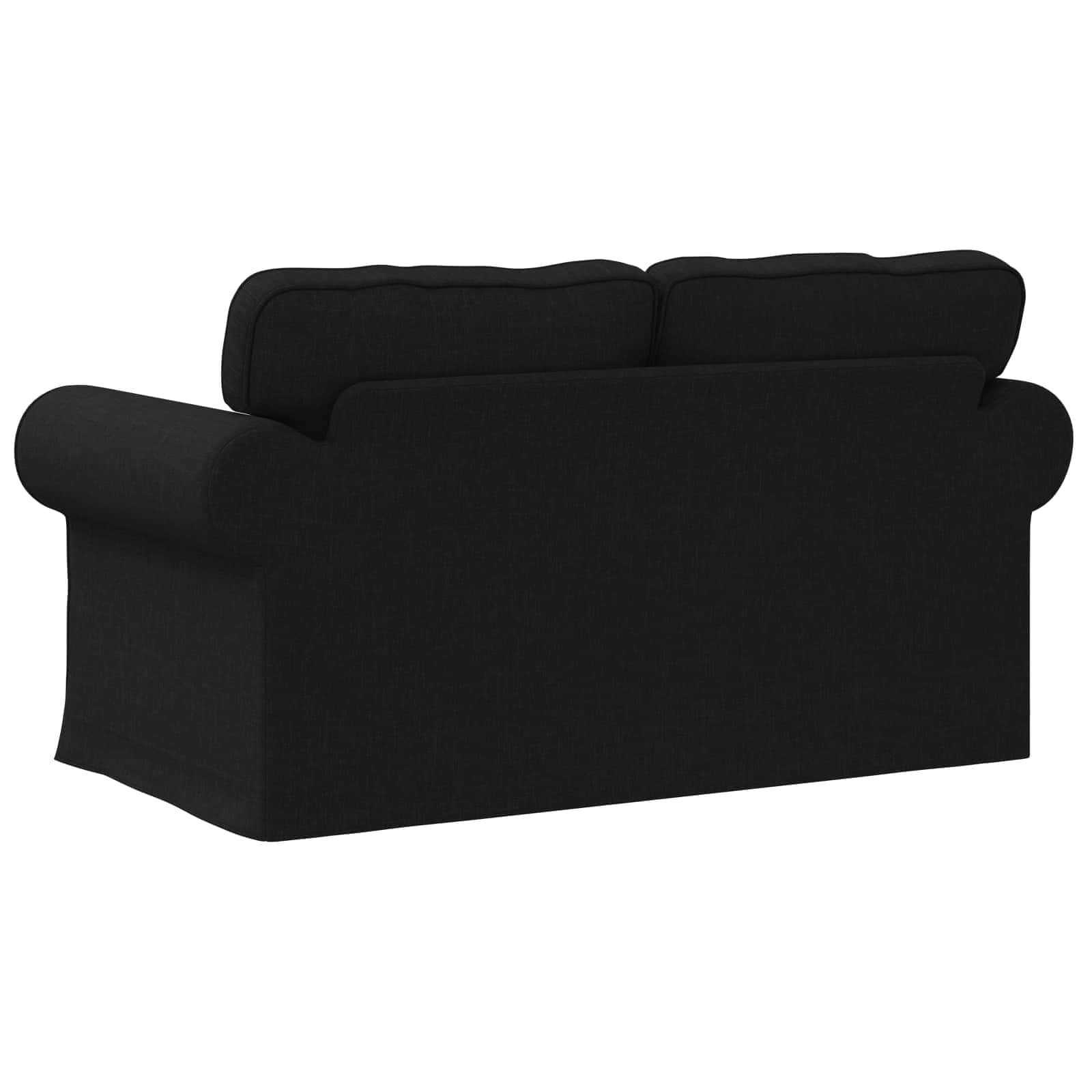 Canapé Noir 155 x 82 x 80 cm tissu - XIOS