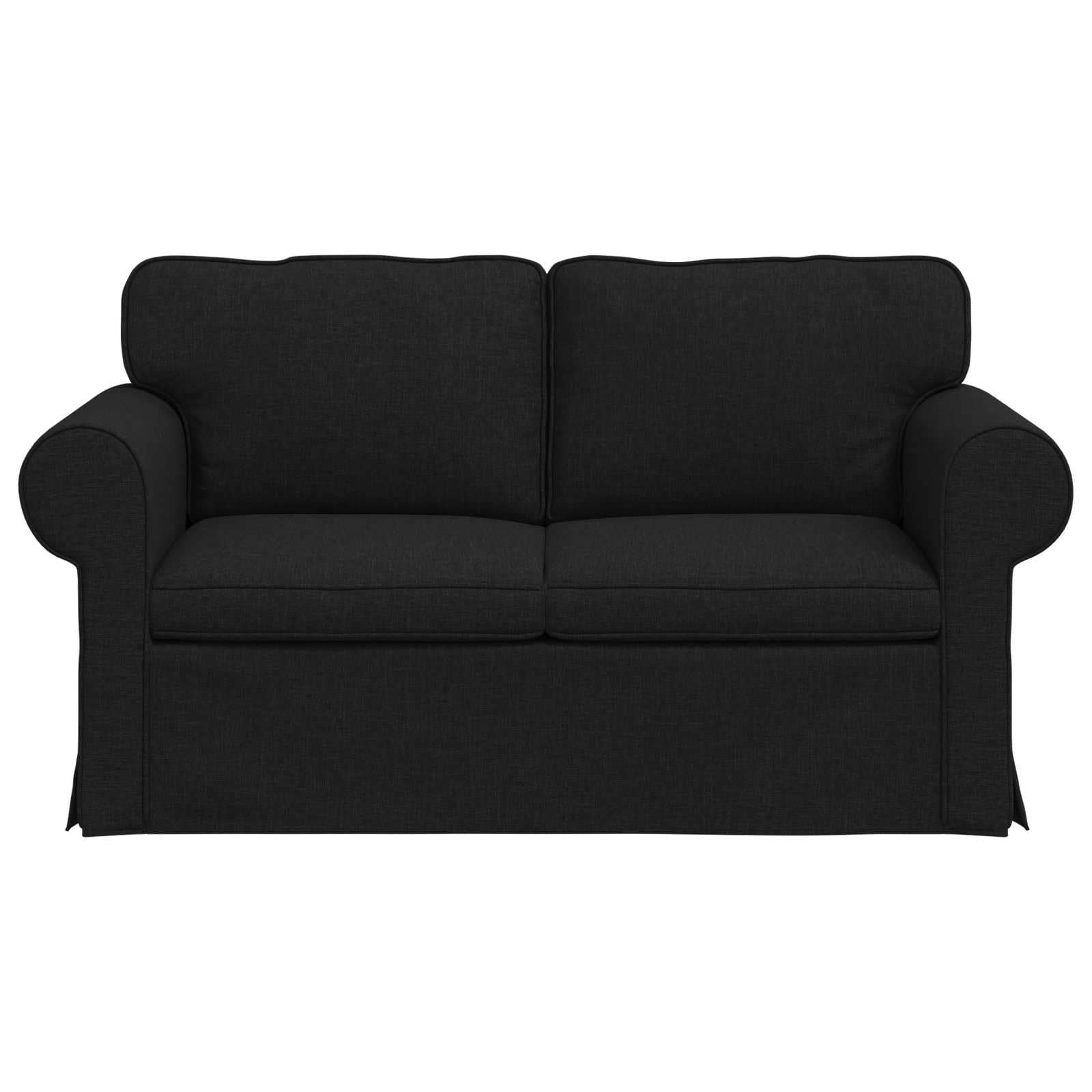 Canapé Noir 155 x 82 x 80 cm tissu - XIOS