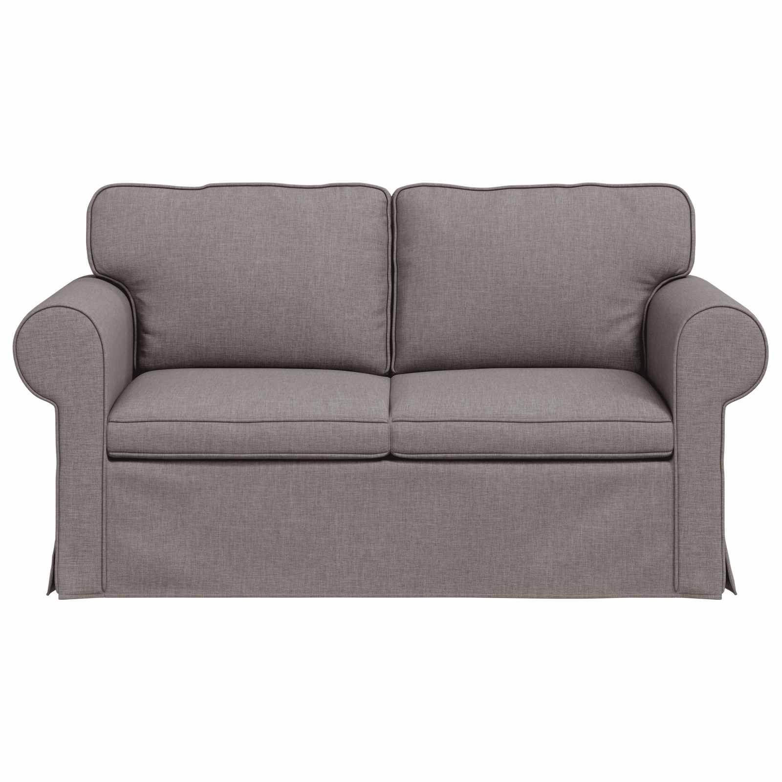 Canapé Taupe 155 x 82 x 80 cm tissu - XIOS