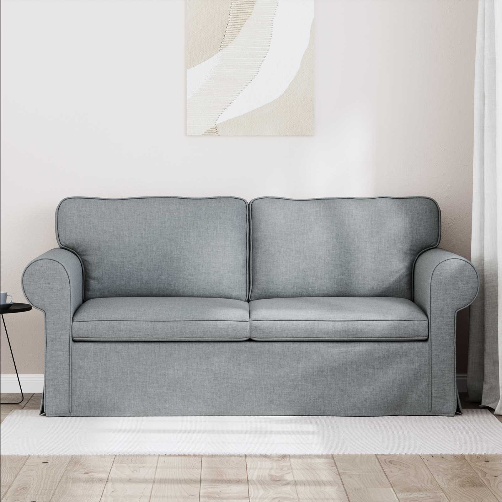 Canapé Gris clair 175 x 82 x 80 cm tissu - XIOS