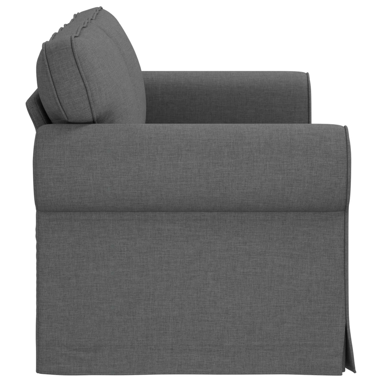 Canapé Gris foncé 175 x 82 x 80 cm tissu - XIOS