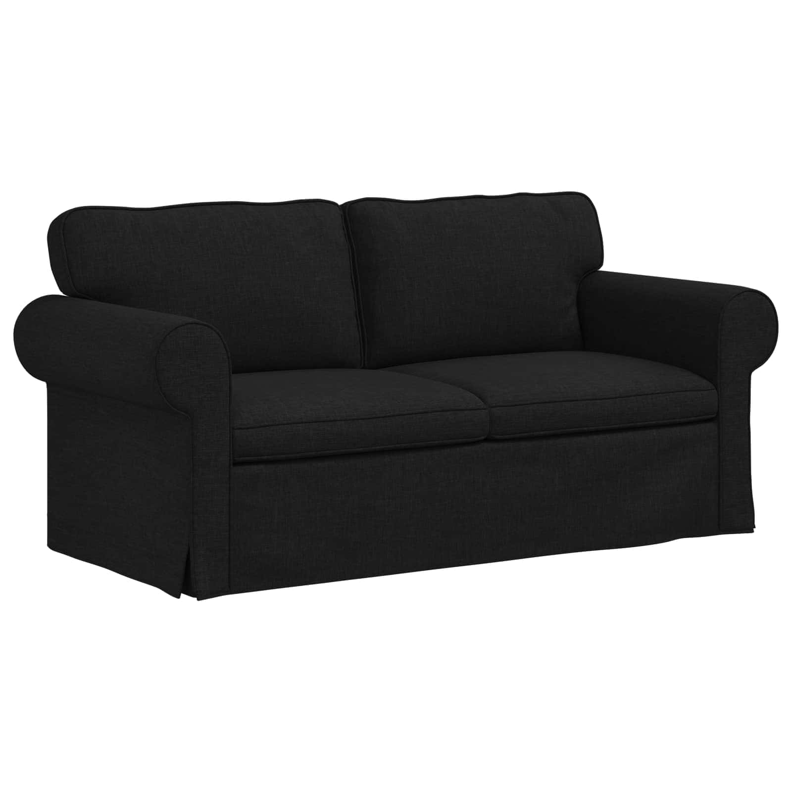 Canapé Noir 175 x 82 x 80 cm tissu - XIOS