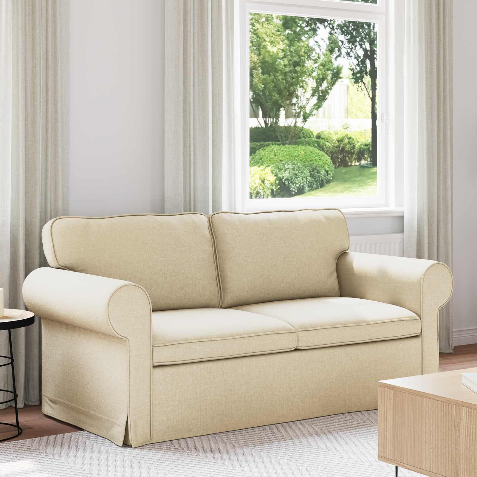 Canapé Crème 175 x 82 x 80 cm tissu - XIOS