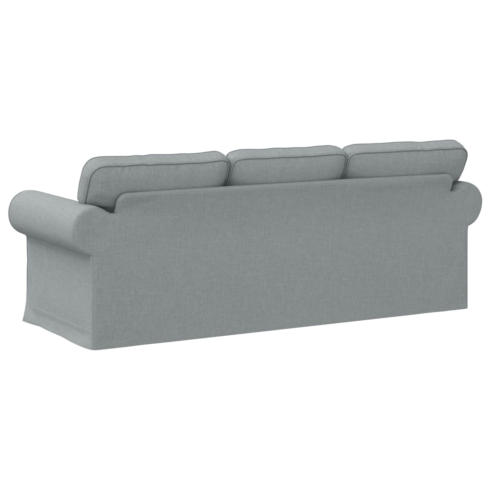 Canapé Gris clair 215 x 82 x 80 cm tissu - XIOS