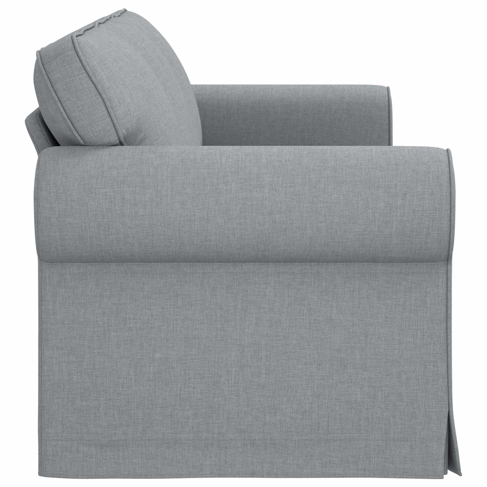 Canapé Gris clair 215 x 82 x 80 cm tissu - XIOS