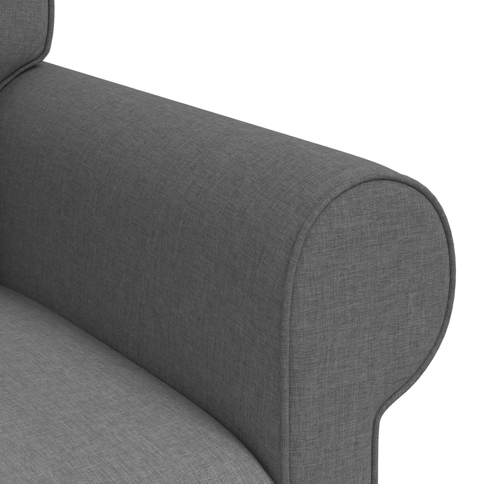 Canapé Gris foncé 215 x 82 x 80 cm tissu - XIOS