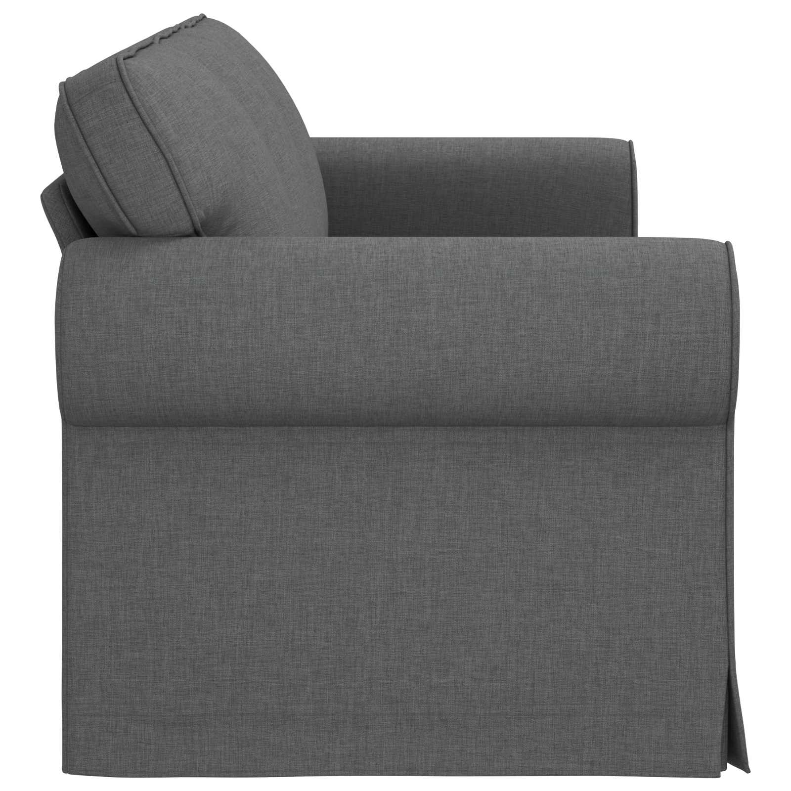 Canapé Gris foncé 215 x 82 x 80 cm tissu - XIOS