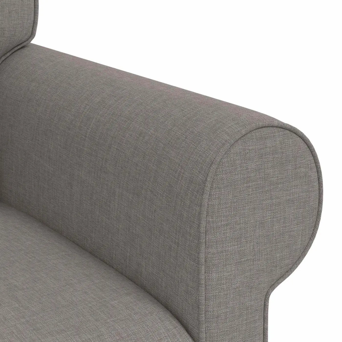 Canapé Taupe 215 x 82 x 80 cm tissu - XIOS