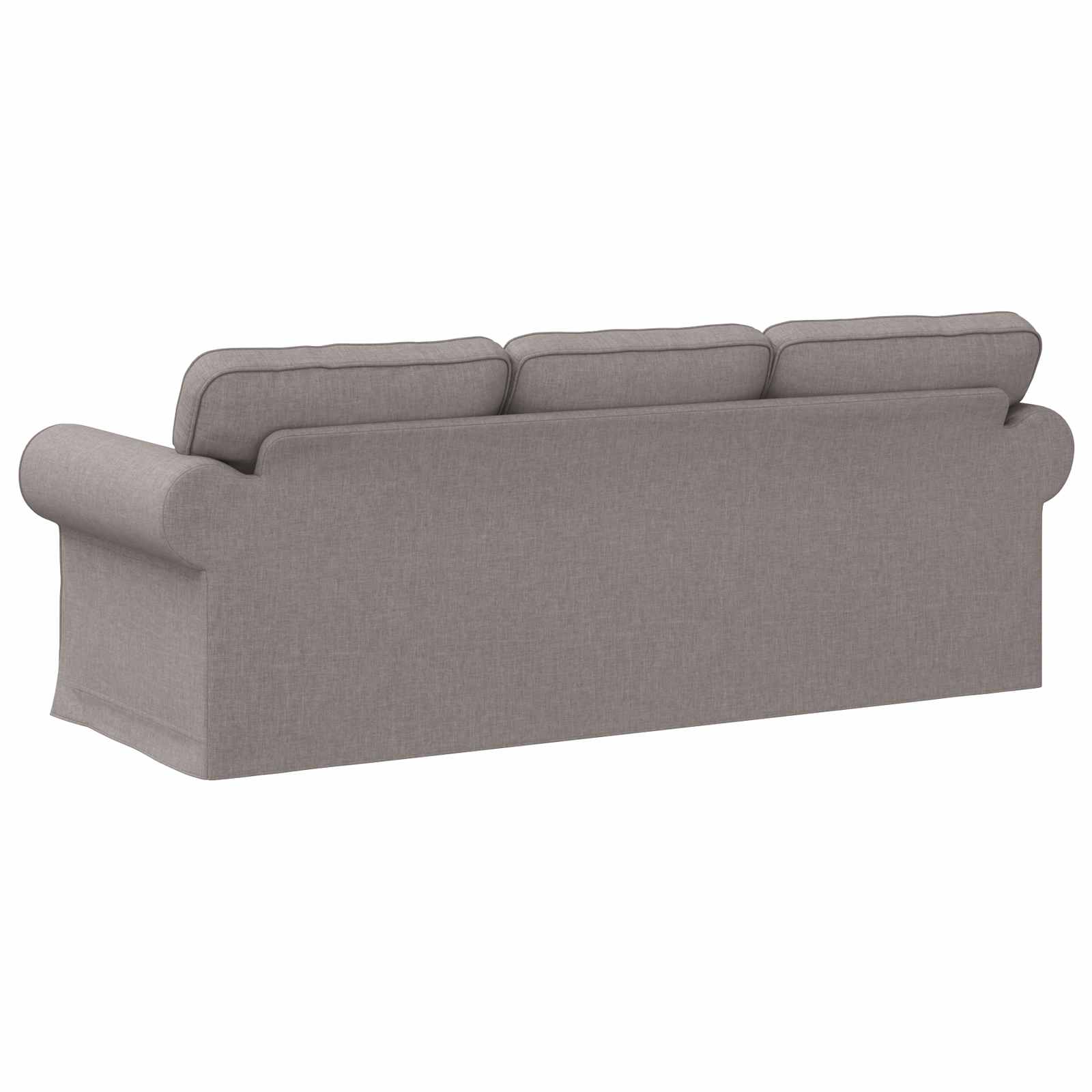 Canapé Taupe 215 x 82 x 80 cm tissu - XIOS