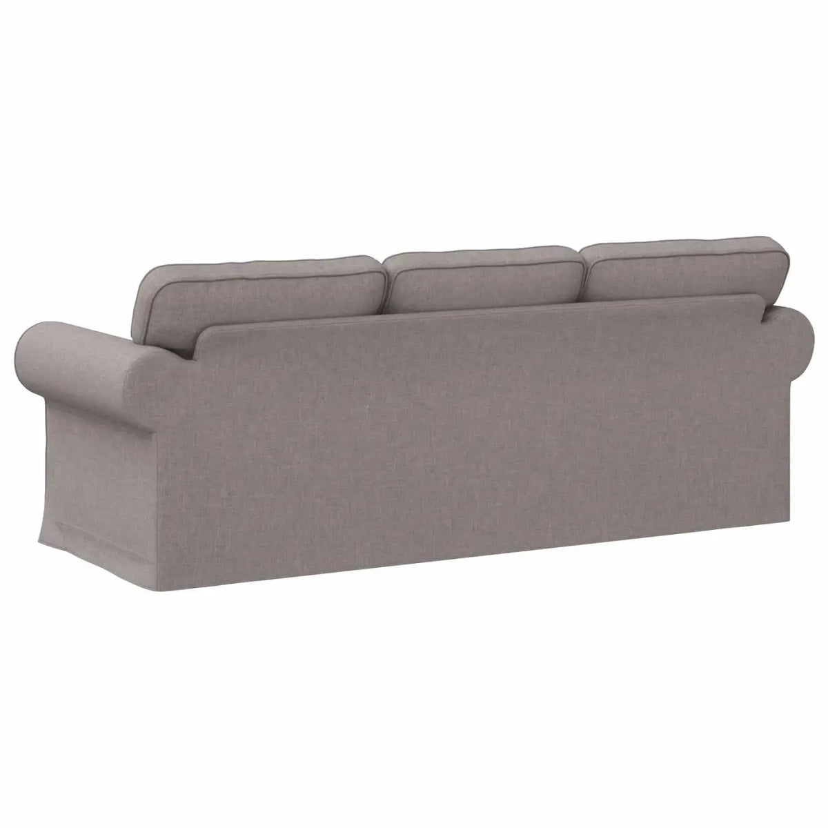Canapé Taupe 215 x 82 x 80 cm tissu - XIOS