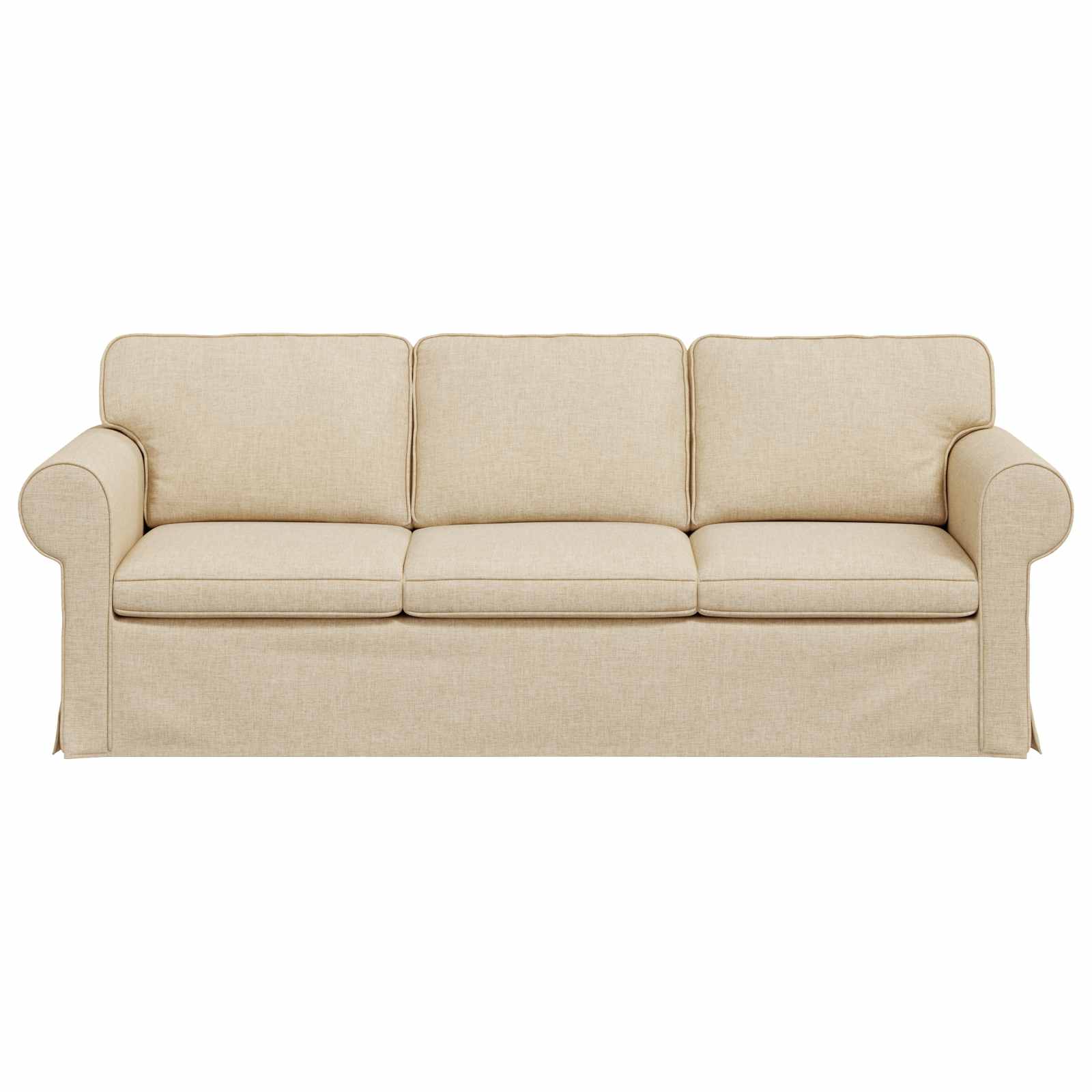 Canapé Crème 215 x 82 x 80 cm tissu - XIOS