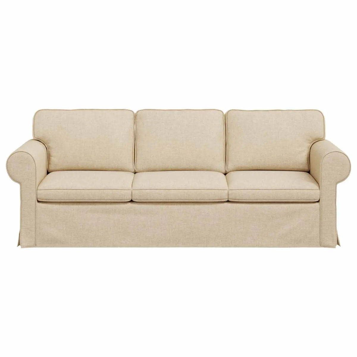 Canapé Crème 215 x 82 x 80 cm tissu - XIOS