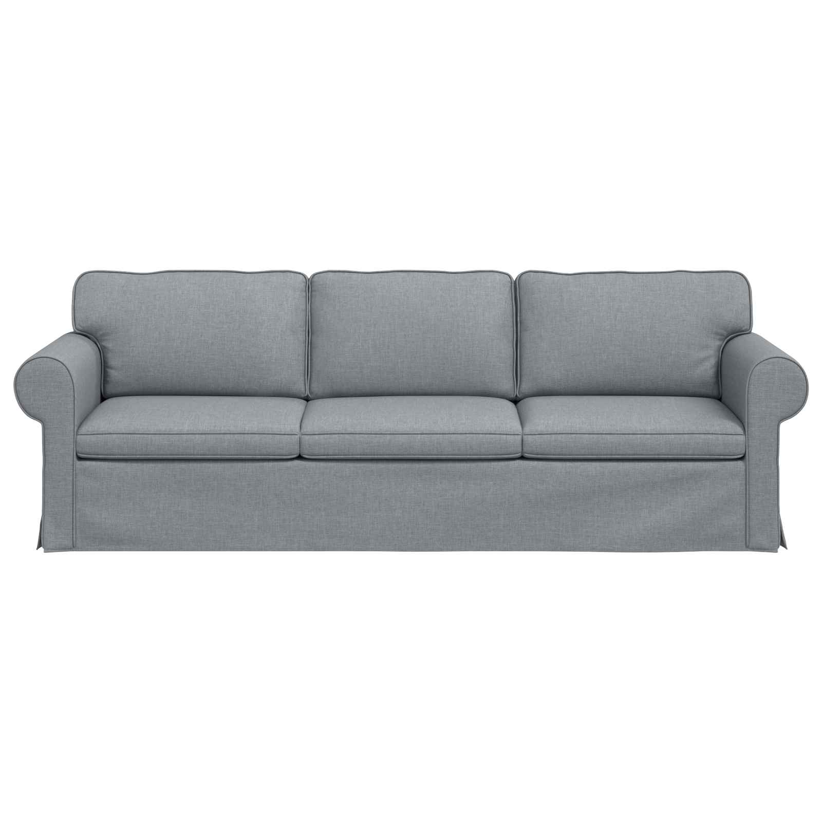 Canapé Gris clair 245 x 82 x 80 cm tissu - XIOS