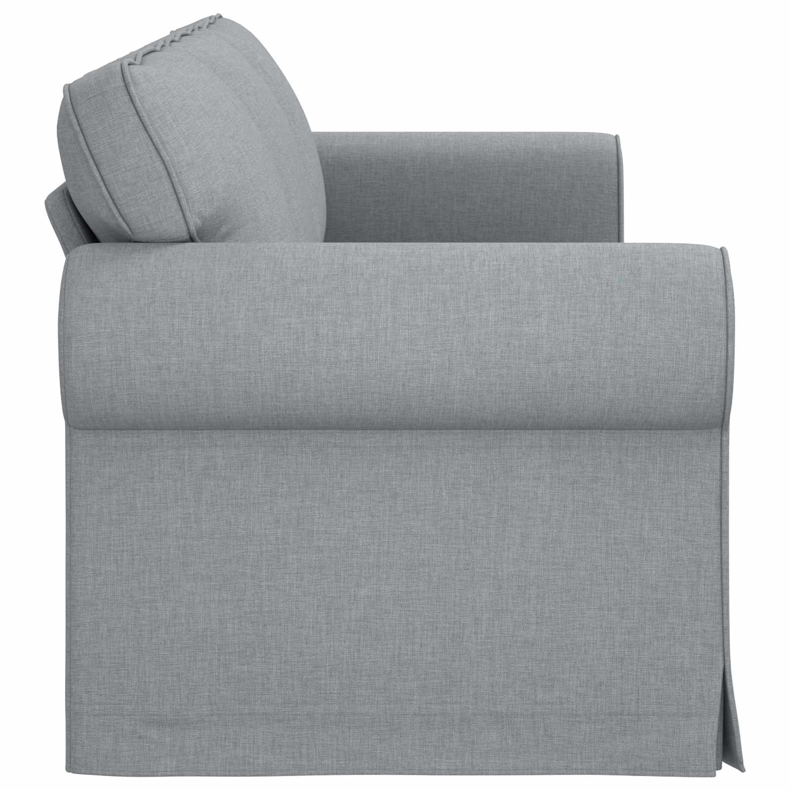 Canapé Gris clair 245 x 82 x 80 cm tissu - XIOS