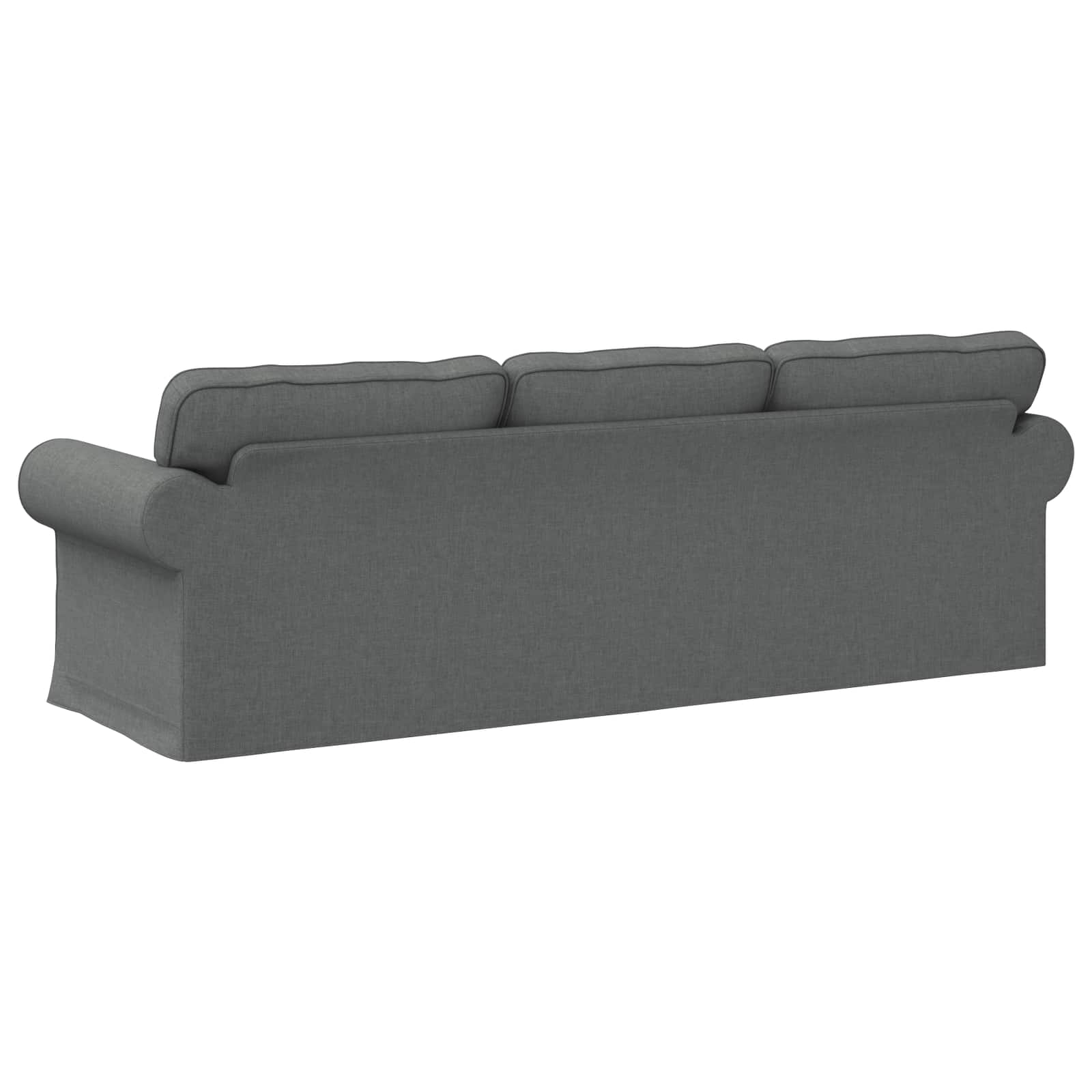 Canapé Gris foncé 245 x 82 x 80 cm tissu - XIOS
