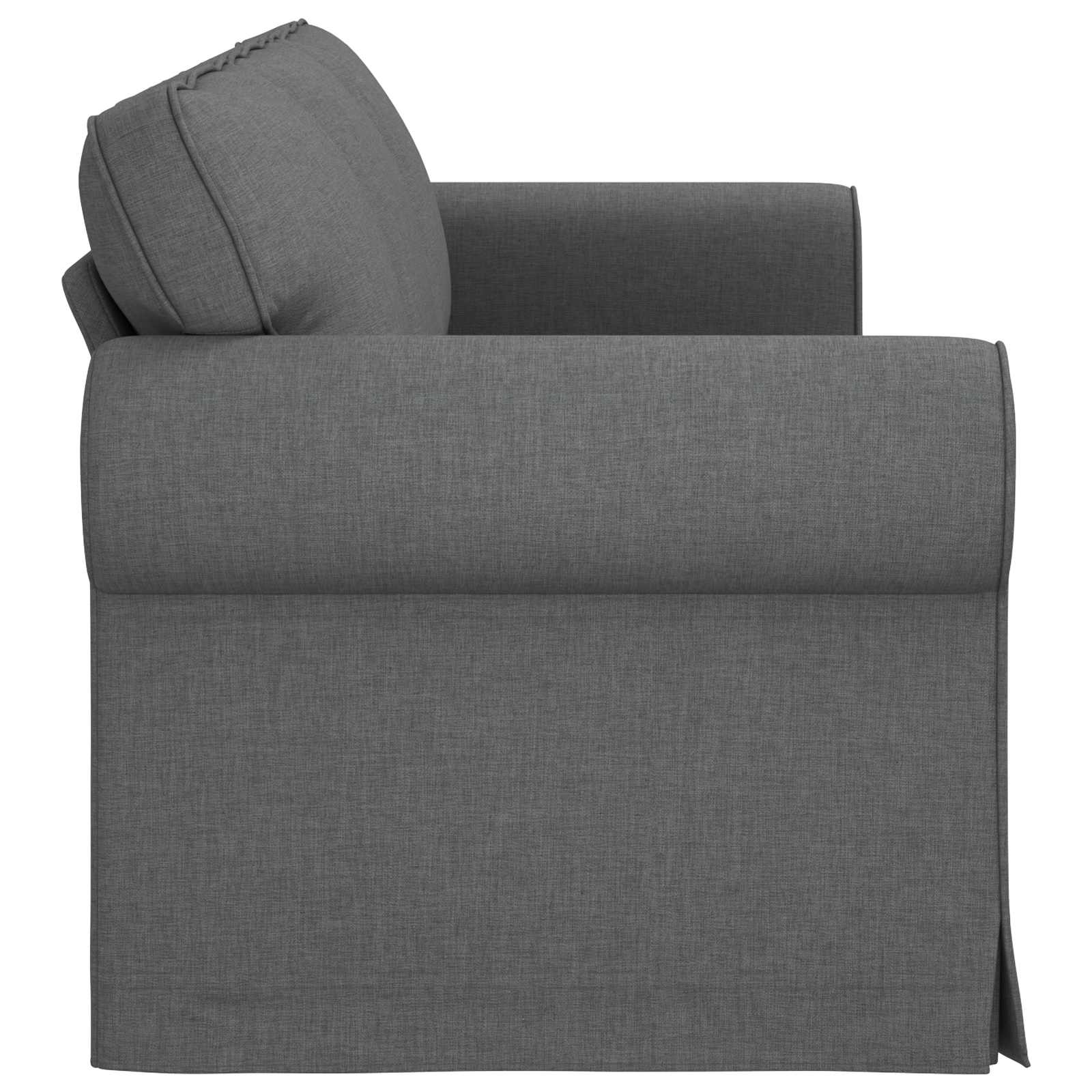 Canapé Gris foncé 245 x 82 x 80 cm tissu - XIOS