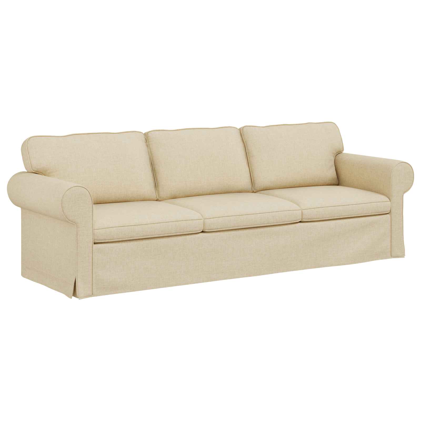 Canapé Crème 245 x 82 x 80 cm tissu - XIOS