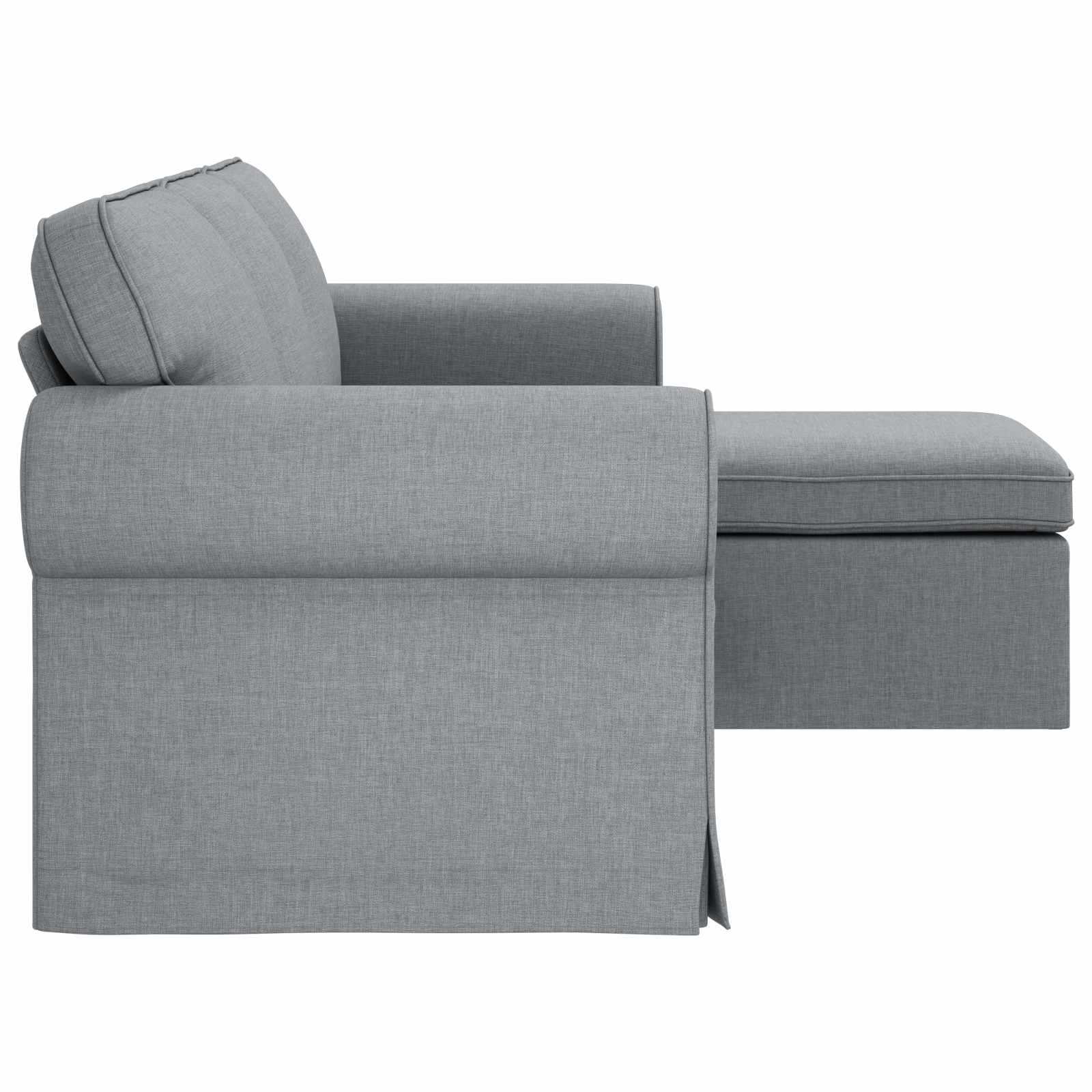 Canapé Gris clair 195 x 138 x 80 cm tissu