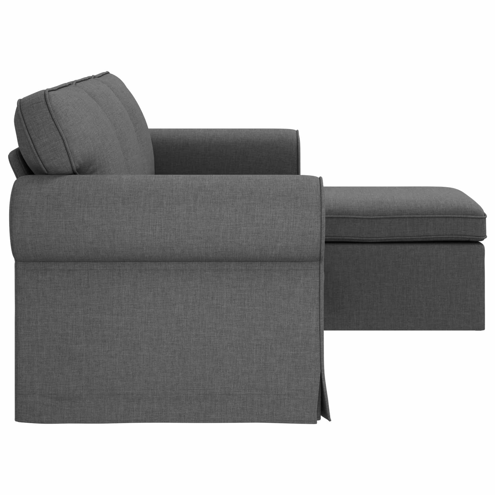 Canapé Gris foncé 195 x 138 x 80 cm tissu